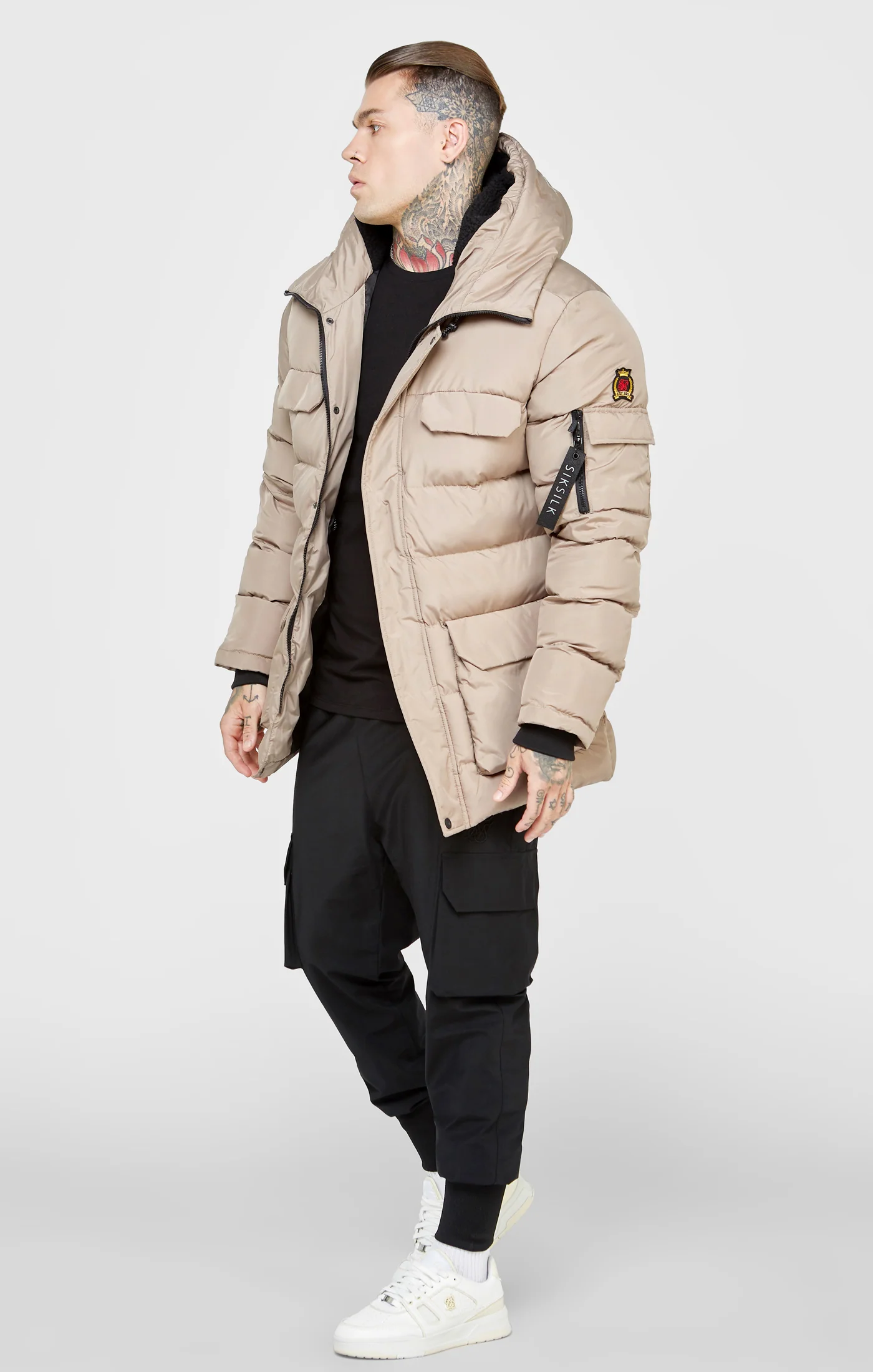 Brown Parka Jacket - Image 4