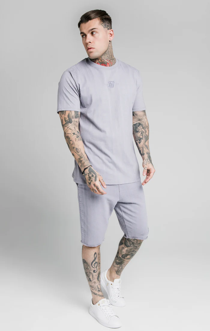 SikSilk Pastel Gym Shorts - Grey - Image 4