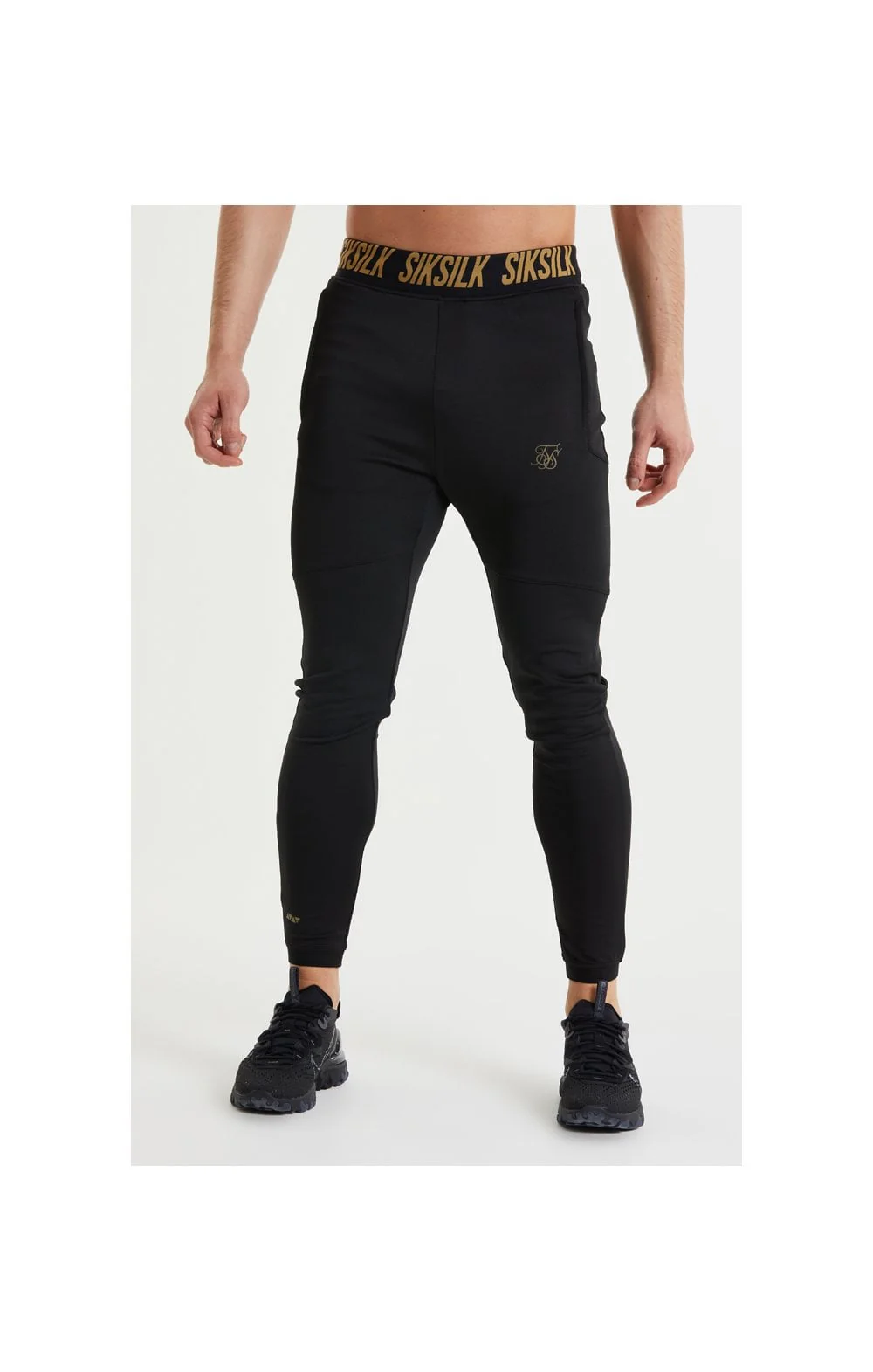SikSilk Performance Agility Pants - Black & Gold
