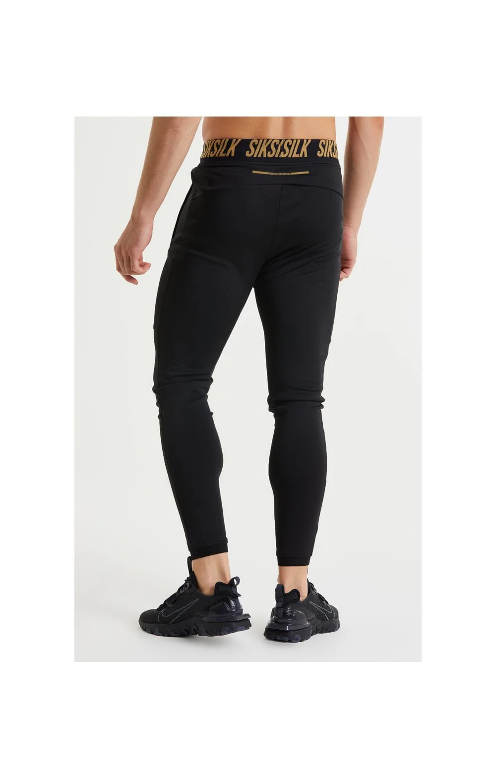 SikSilk Performance Agility Pants - Black & Gold - Image 6