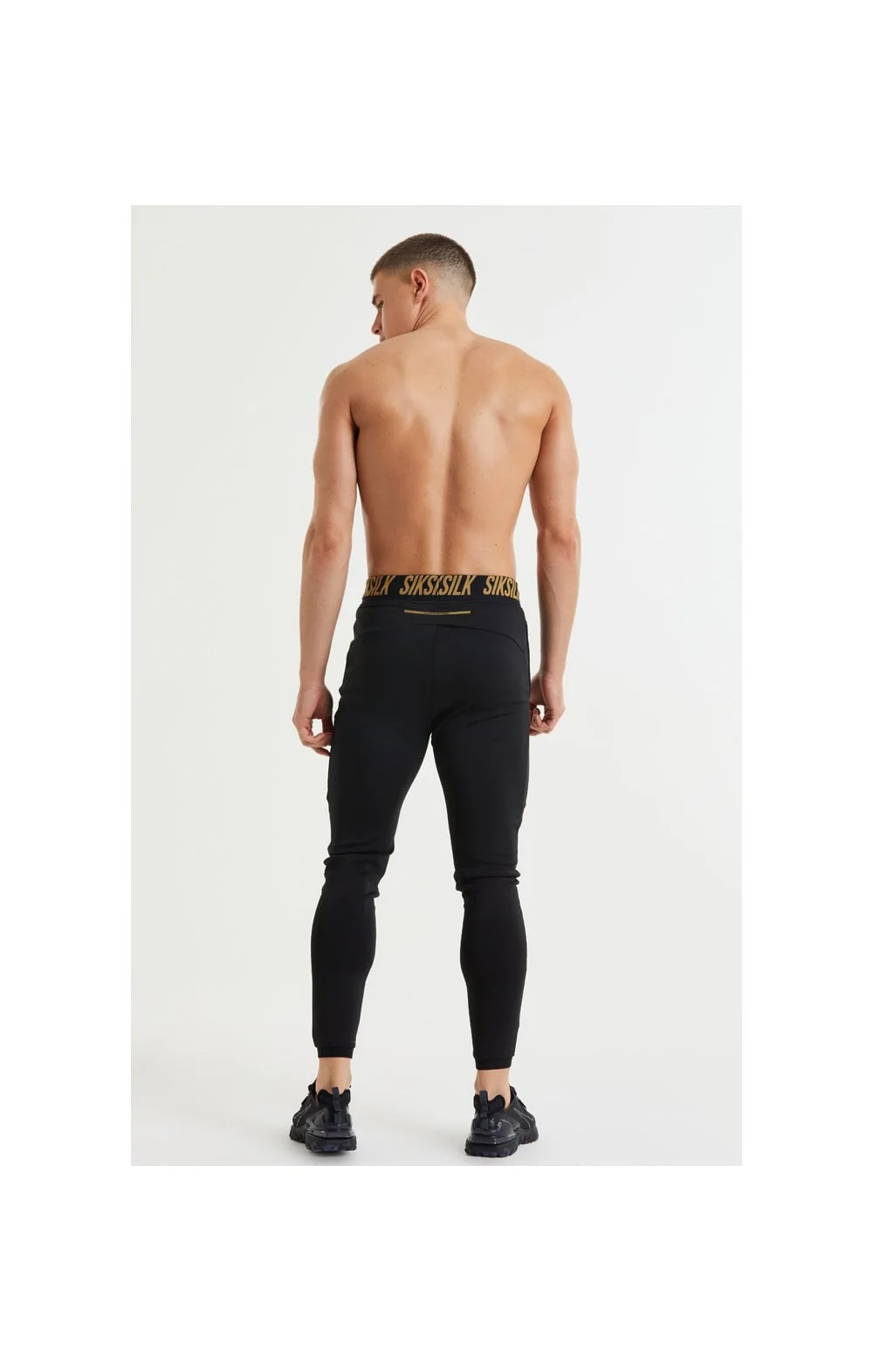 SikSilk Performance Agility Pants - Black & Gold - Image 7