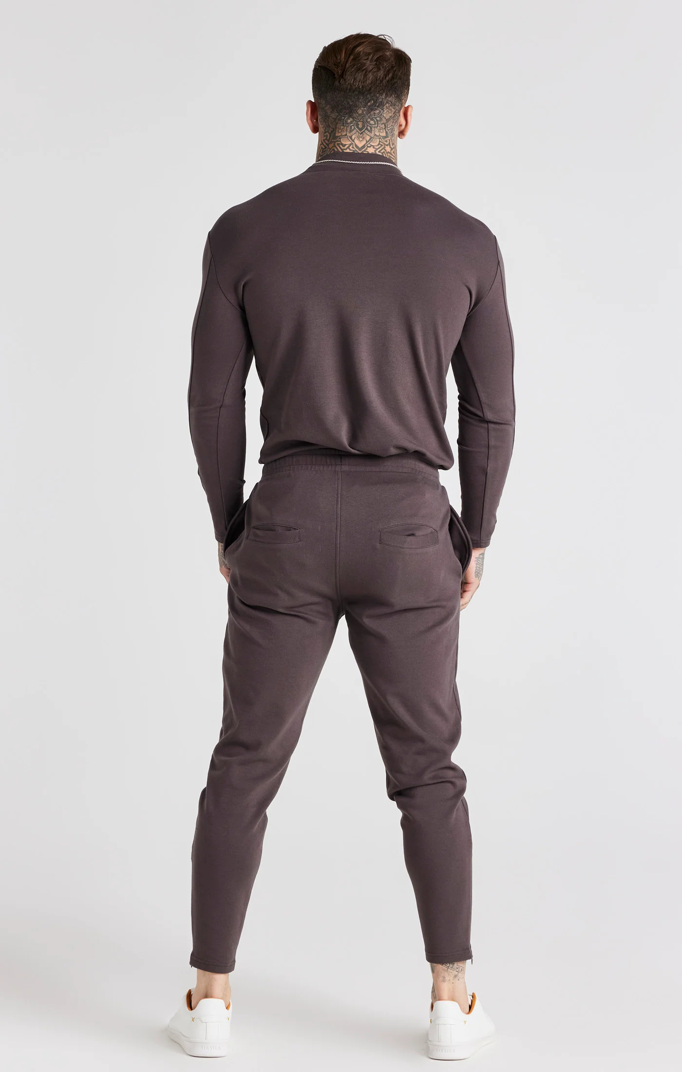 Grey Pin Tuck Skinny Jogger - Image 6