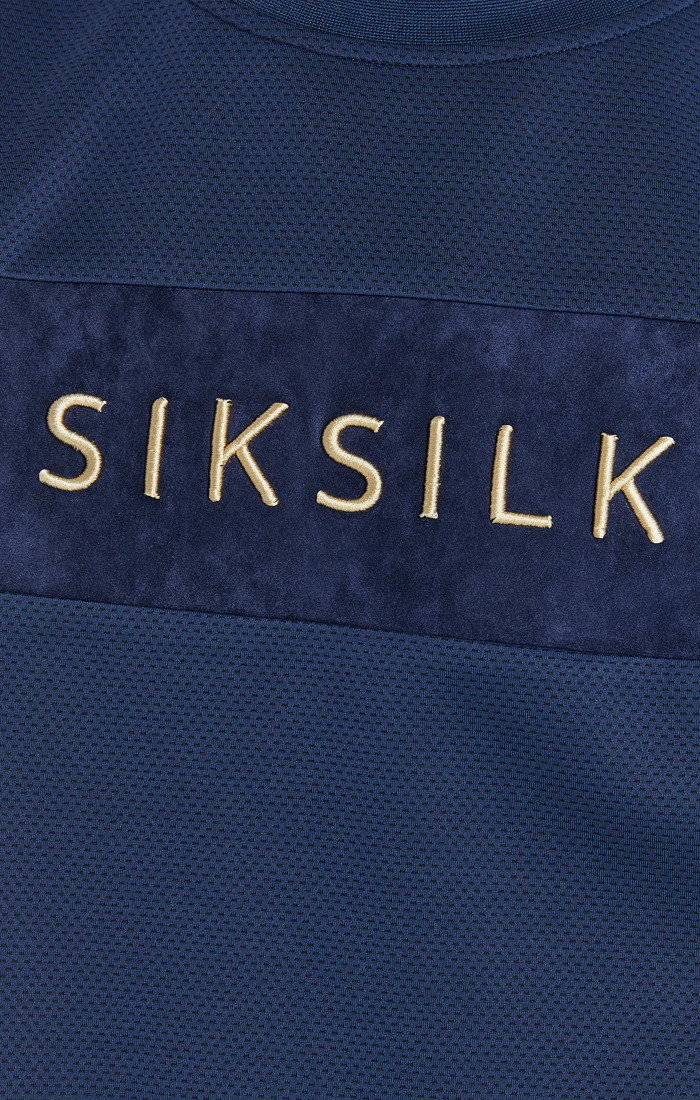 Boys Navy Mesh Sweatshirt - Image 3