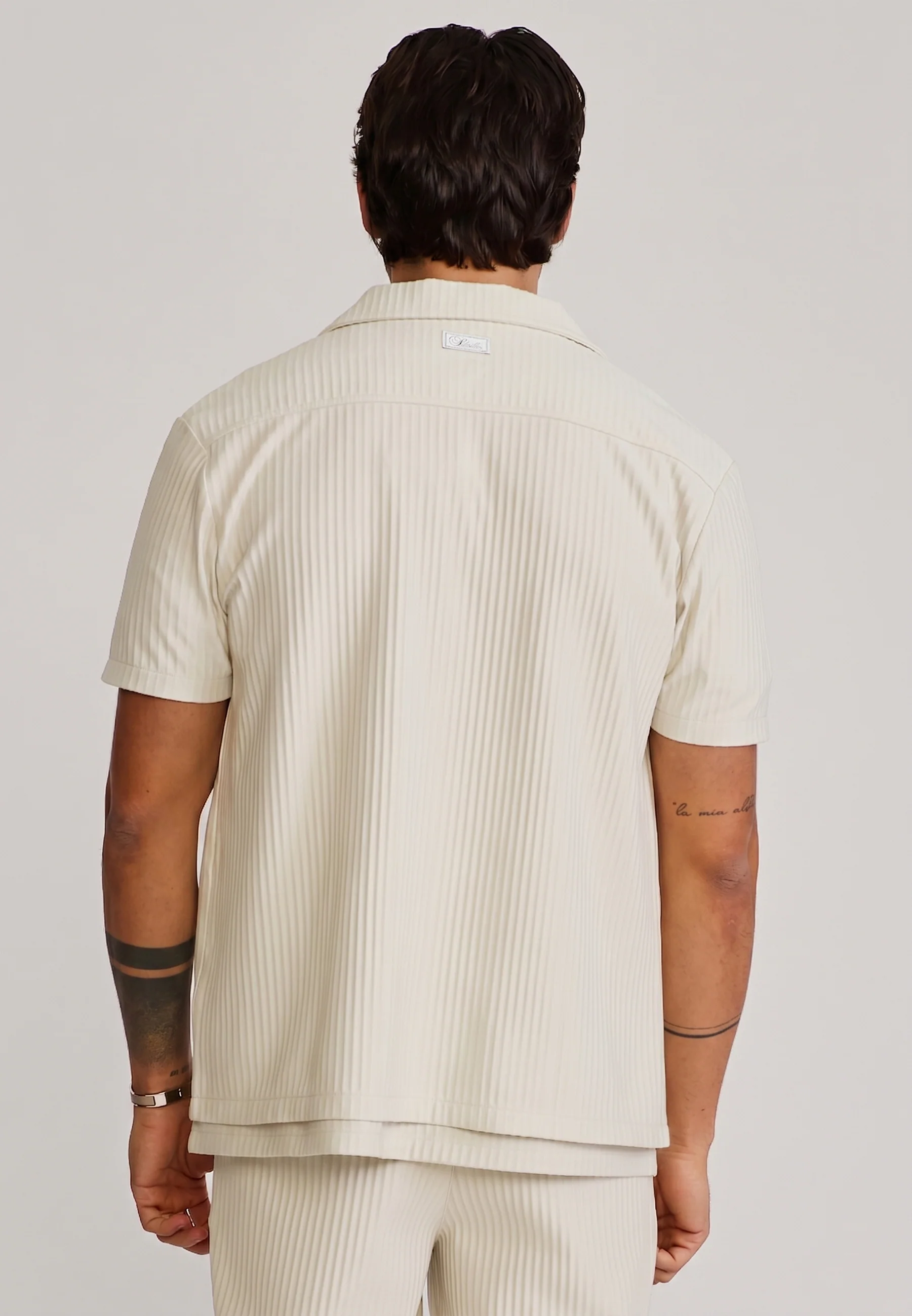 Ecru Plisse Shirt - Image 6