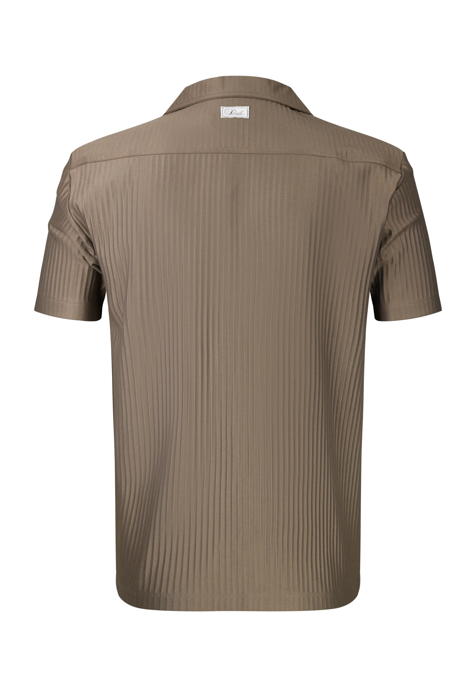 Brown Plisse Shirt - Image 8