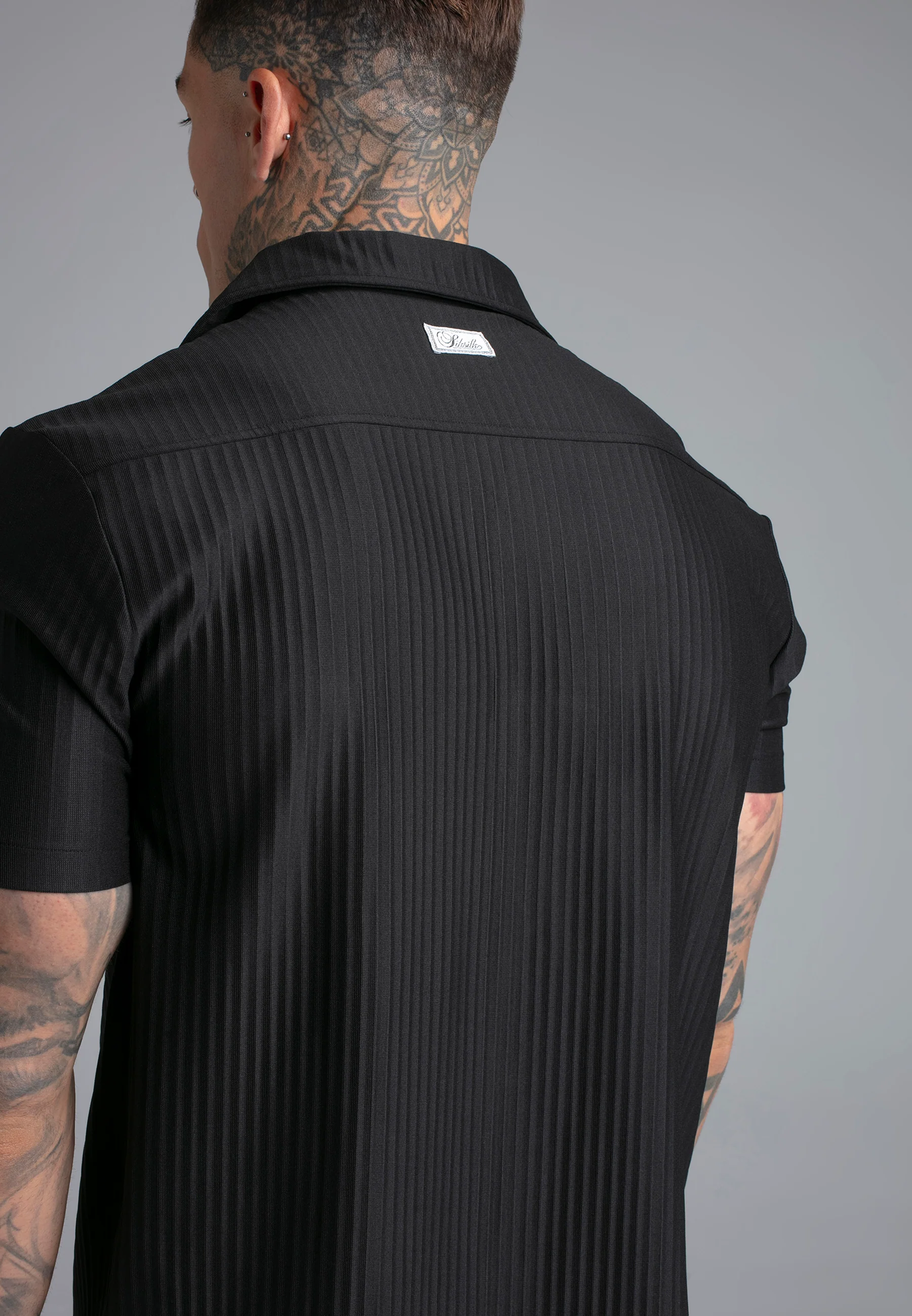 Black Plisse Shirt - Image 3
