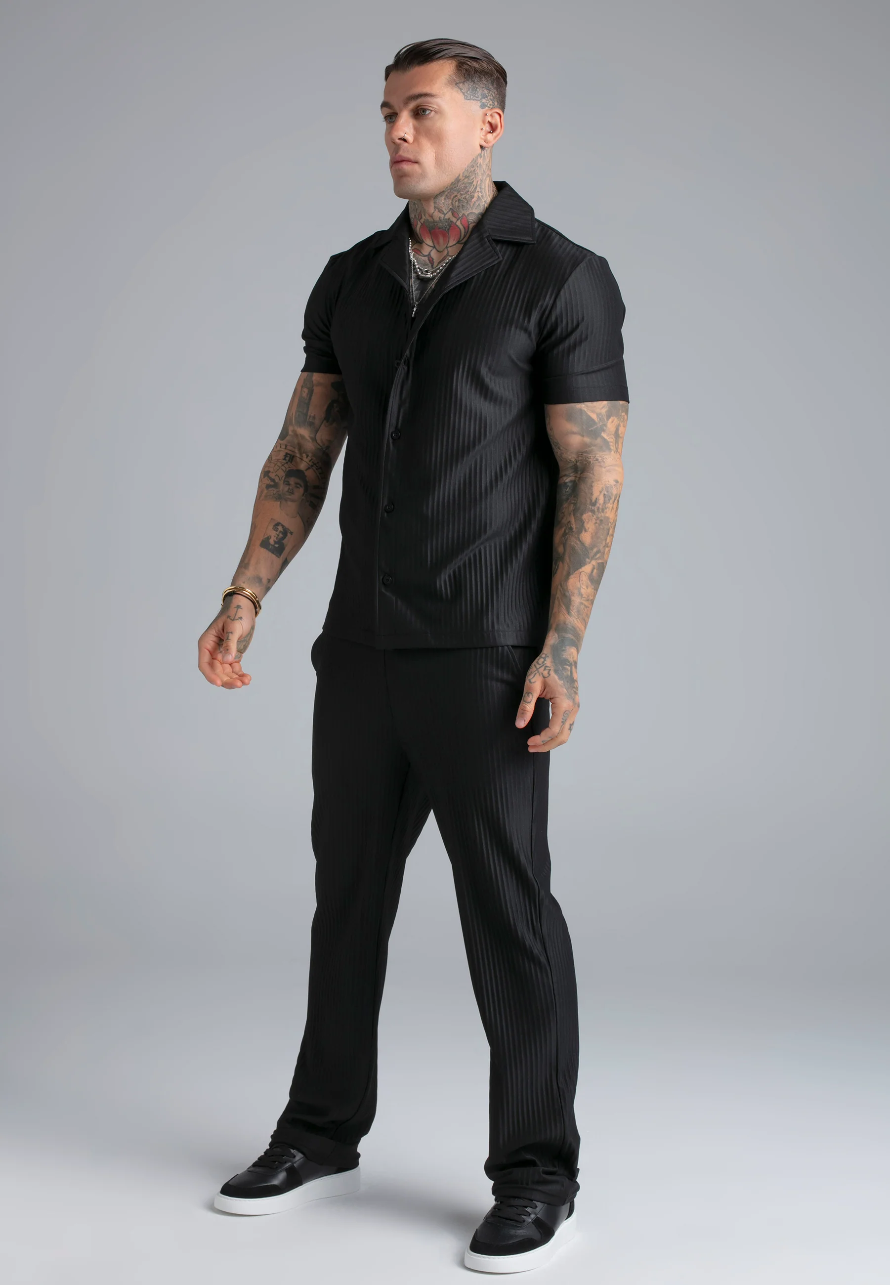 Black Plisse Shirt - Image 5