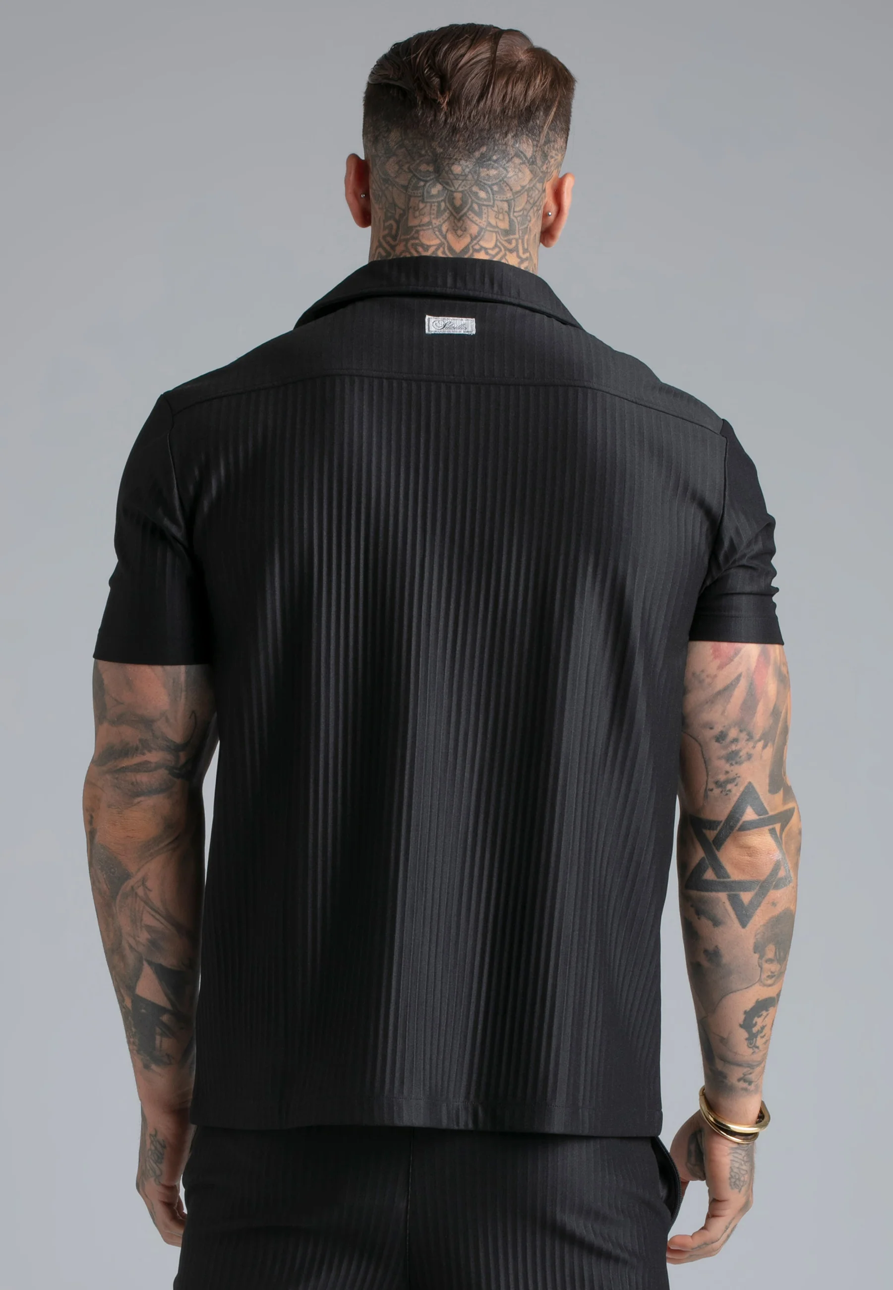 Black Plisse Shirt - Image 6