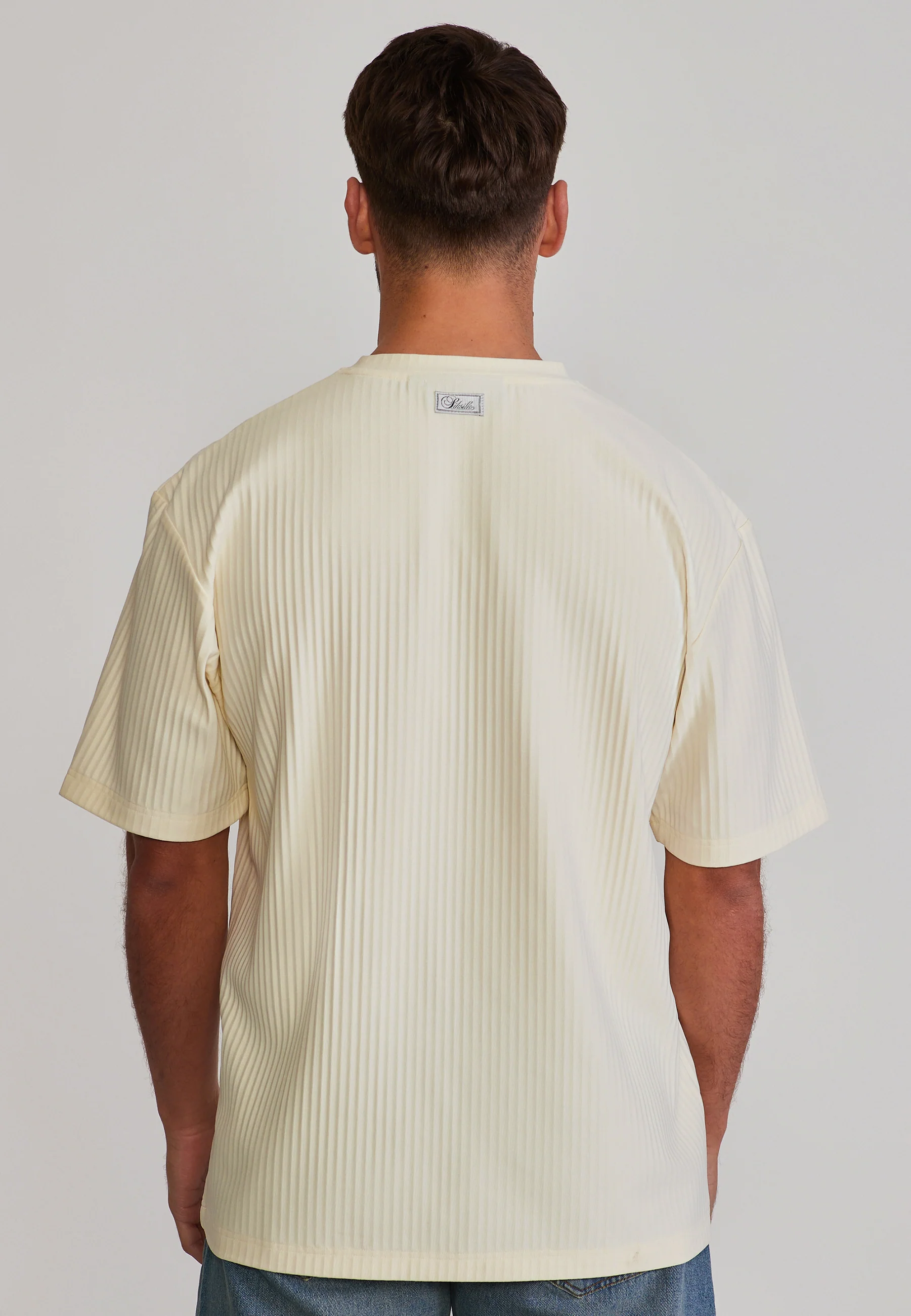 Ecru Plisse T-Shirt - Image 5