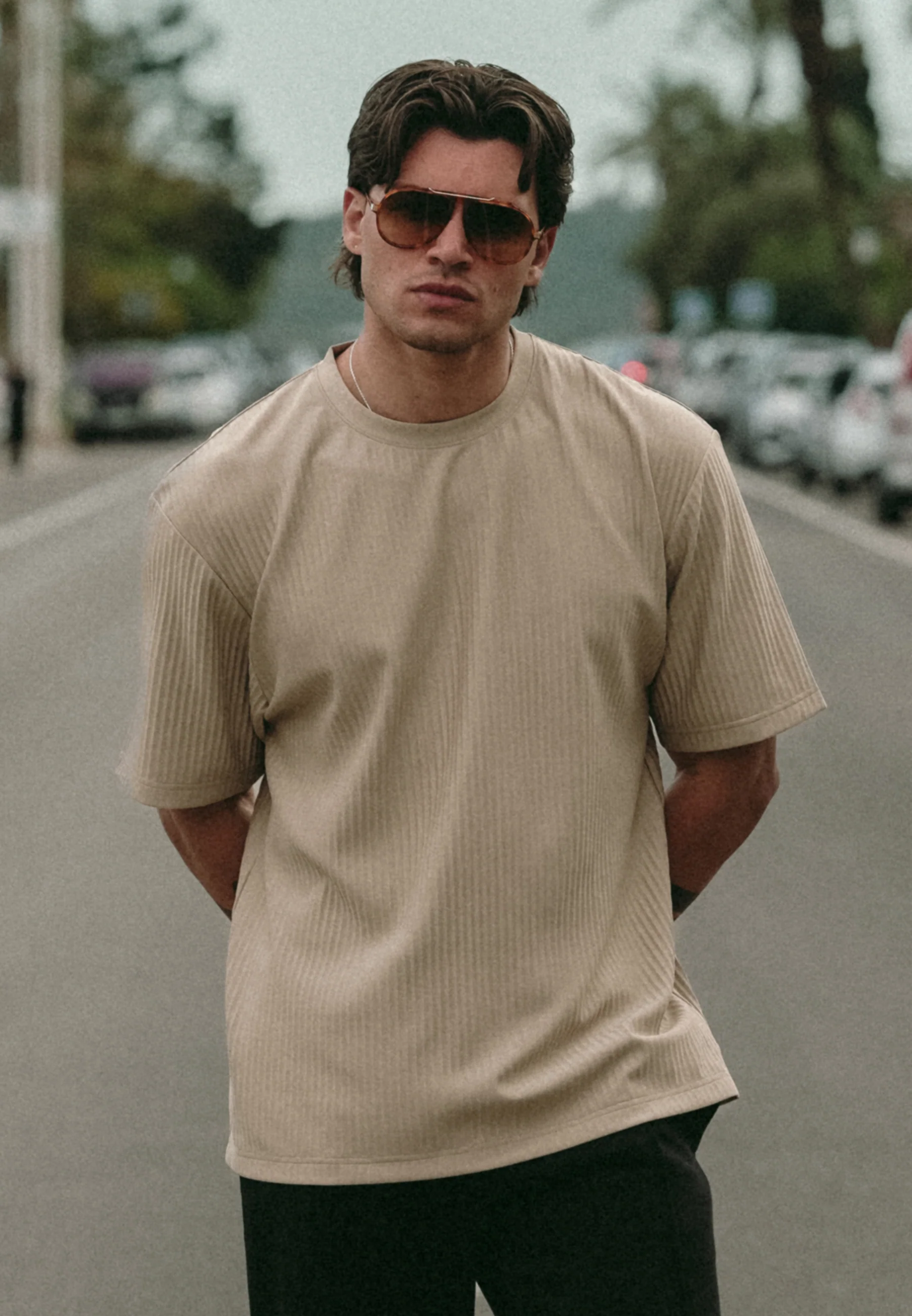 Stone Plisse T-Shirt