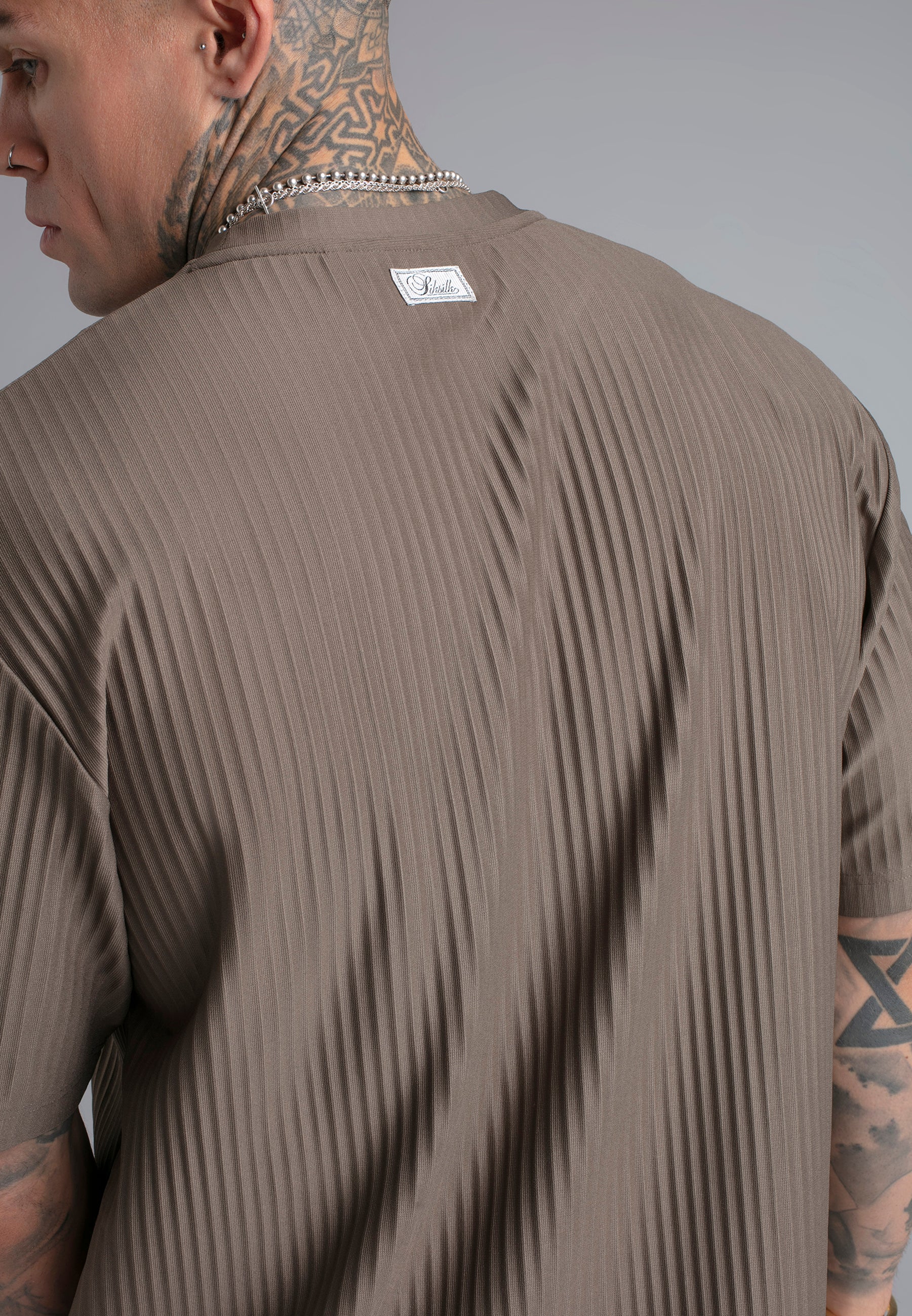 Brown Plisse T-Shirt - Image 2
