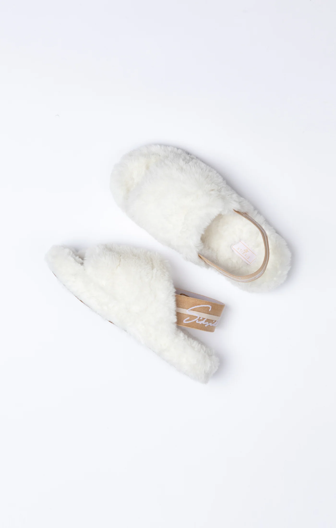 White Fluffy Slide Slipper - Image 6