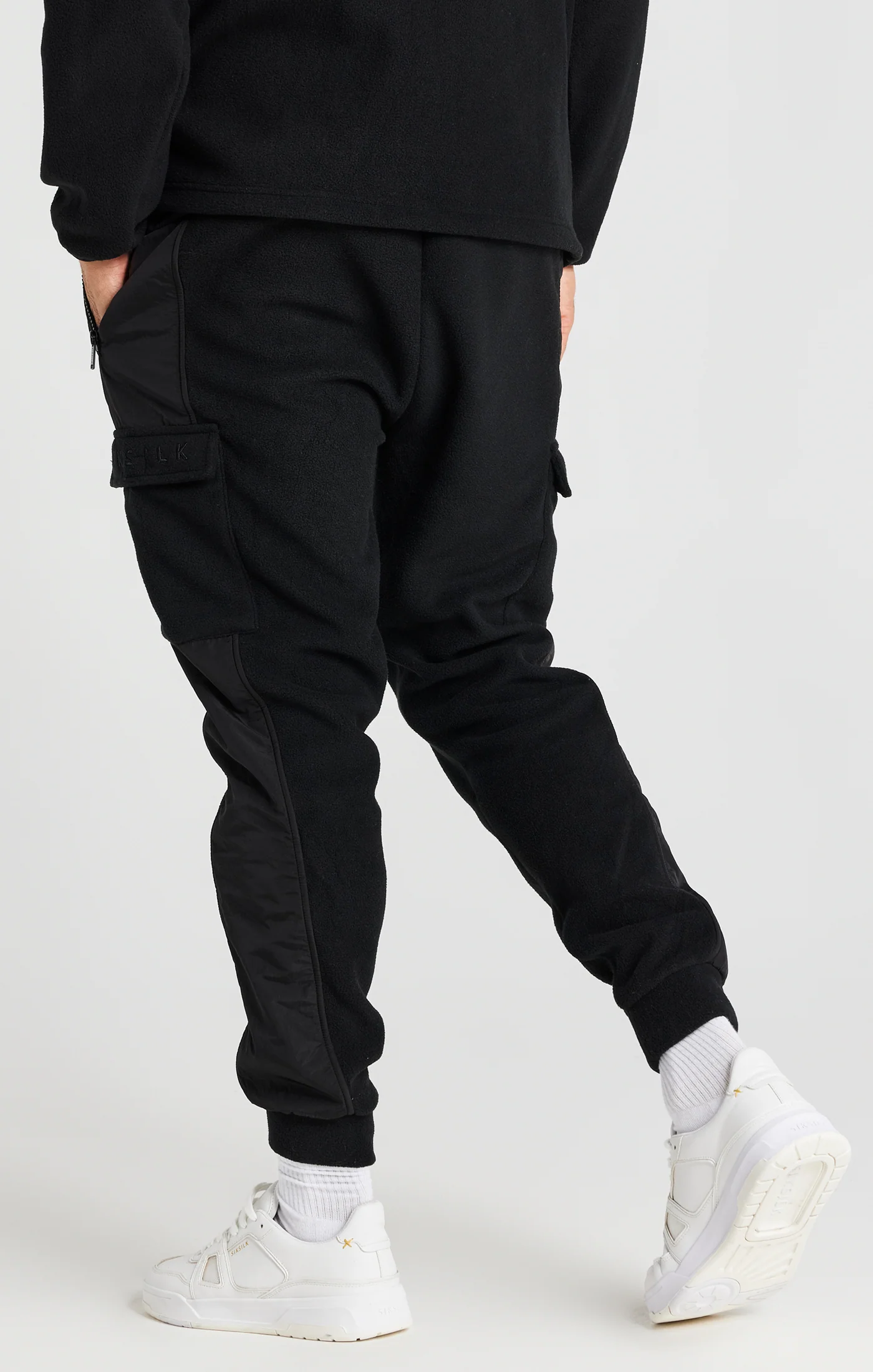 Black Polar Fleece Relaxed Jogger - Image 3