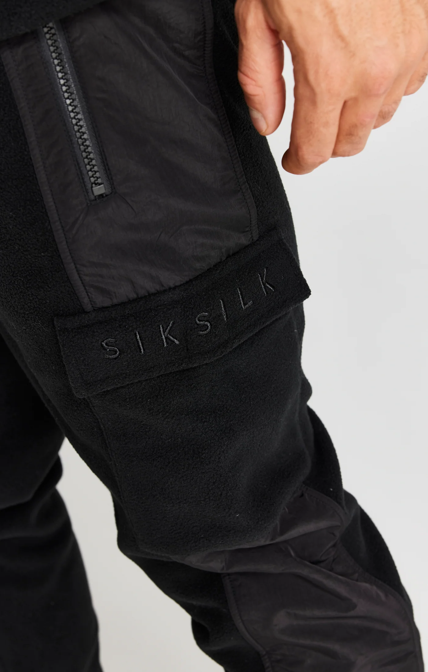 Black Polar Fleece Relaxed Jogger - Image 4