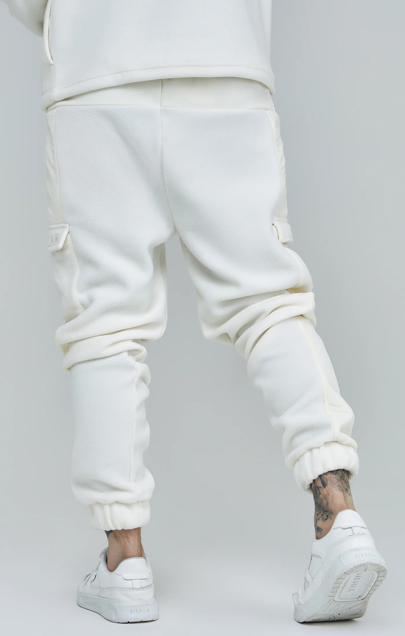 Ecru Polar Fleece Relaxed Jogger - Image 4