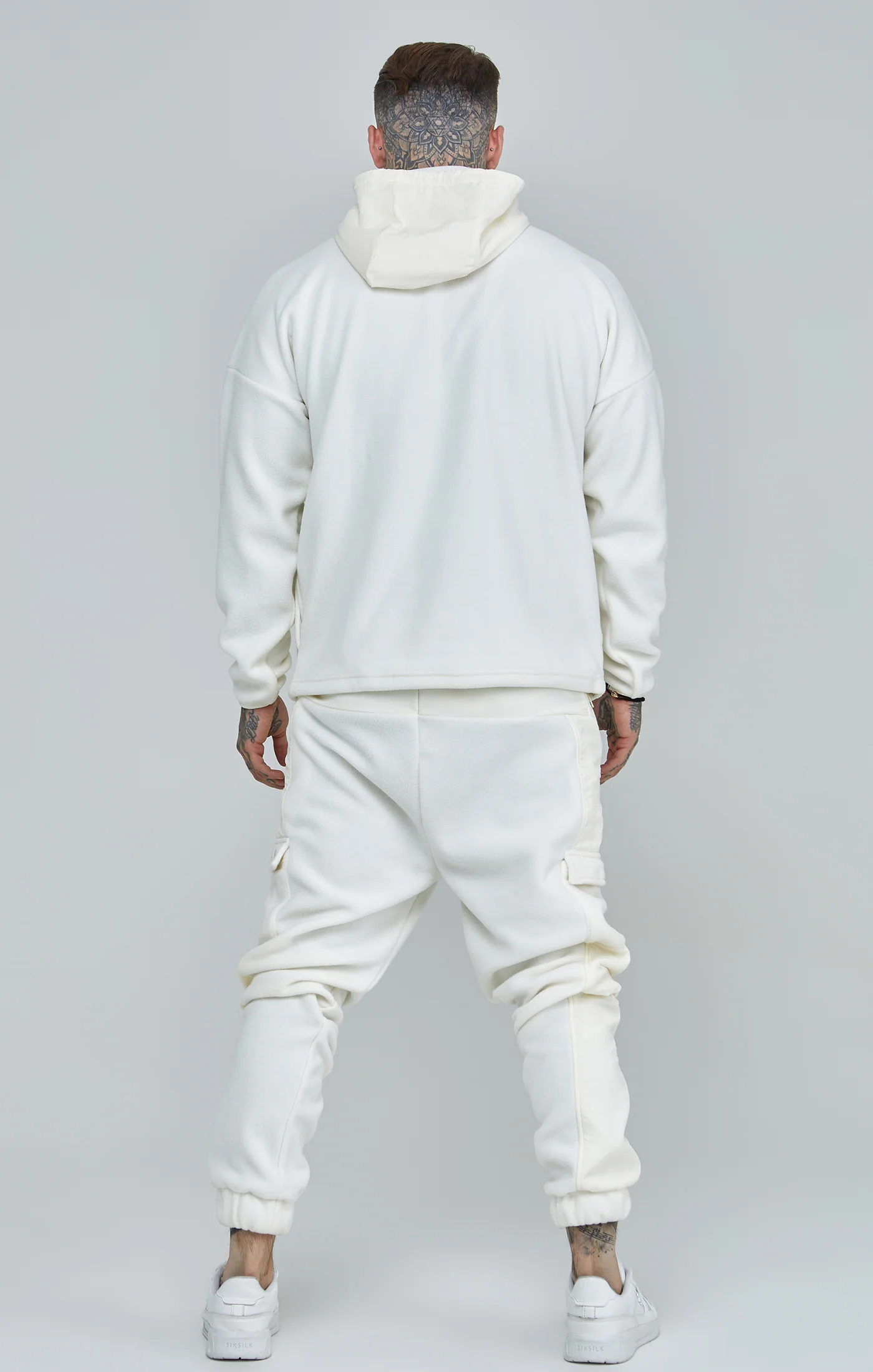 Ecru Polar Fleece Relaxed Jogger - Image 5