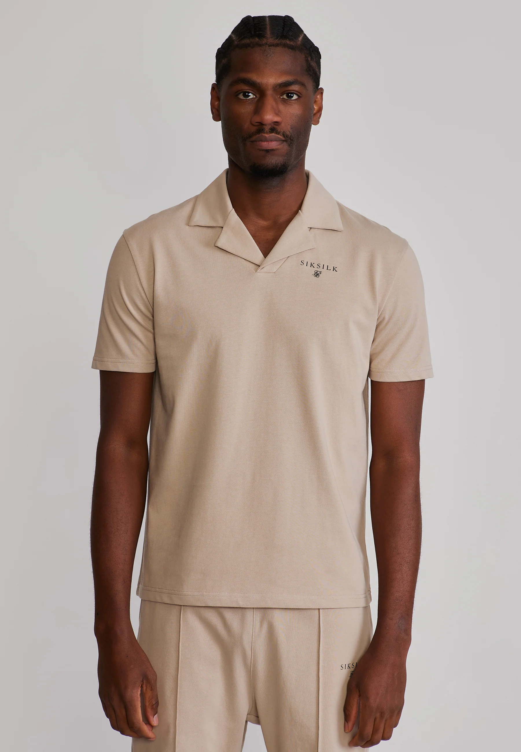 Beige Polo and Shorts Set - Image 2