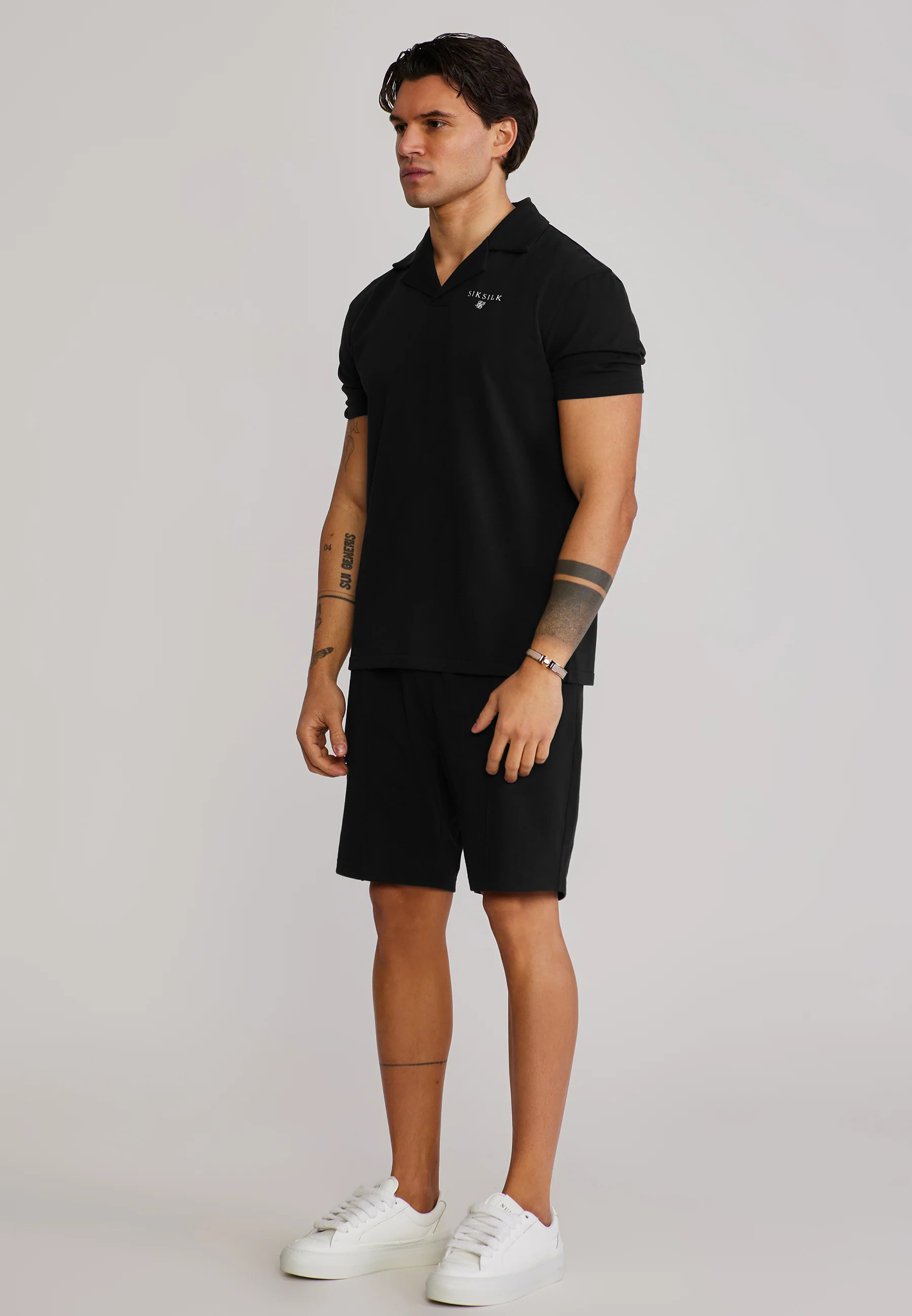 Black Polo and Shorts Set - Image 4