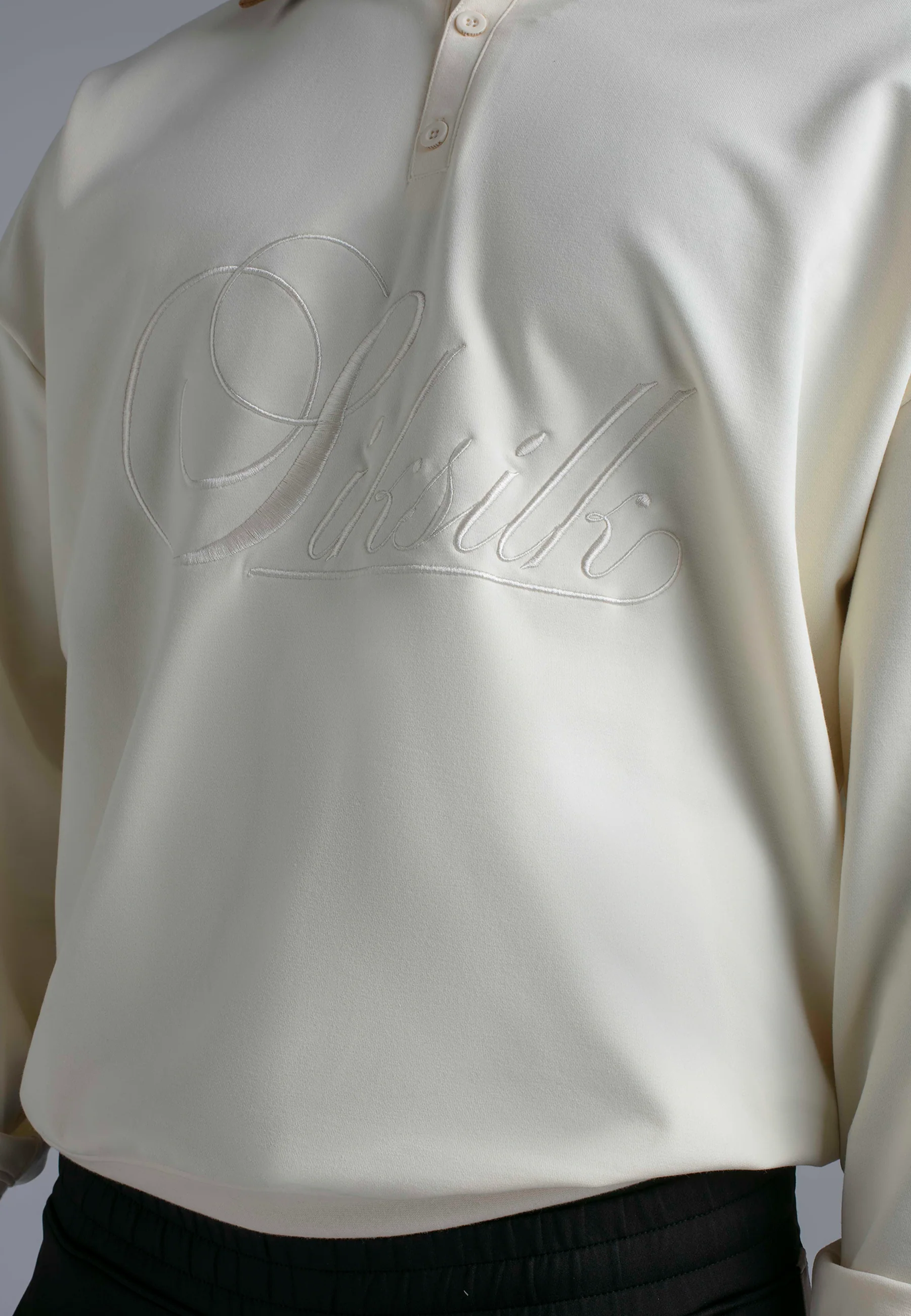 Ecru Polo Sweater - Image 2