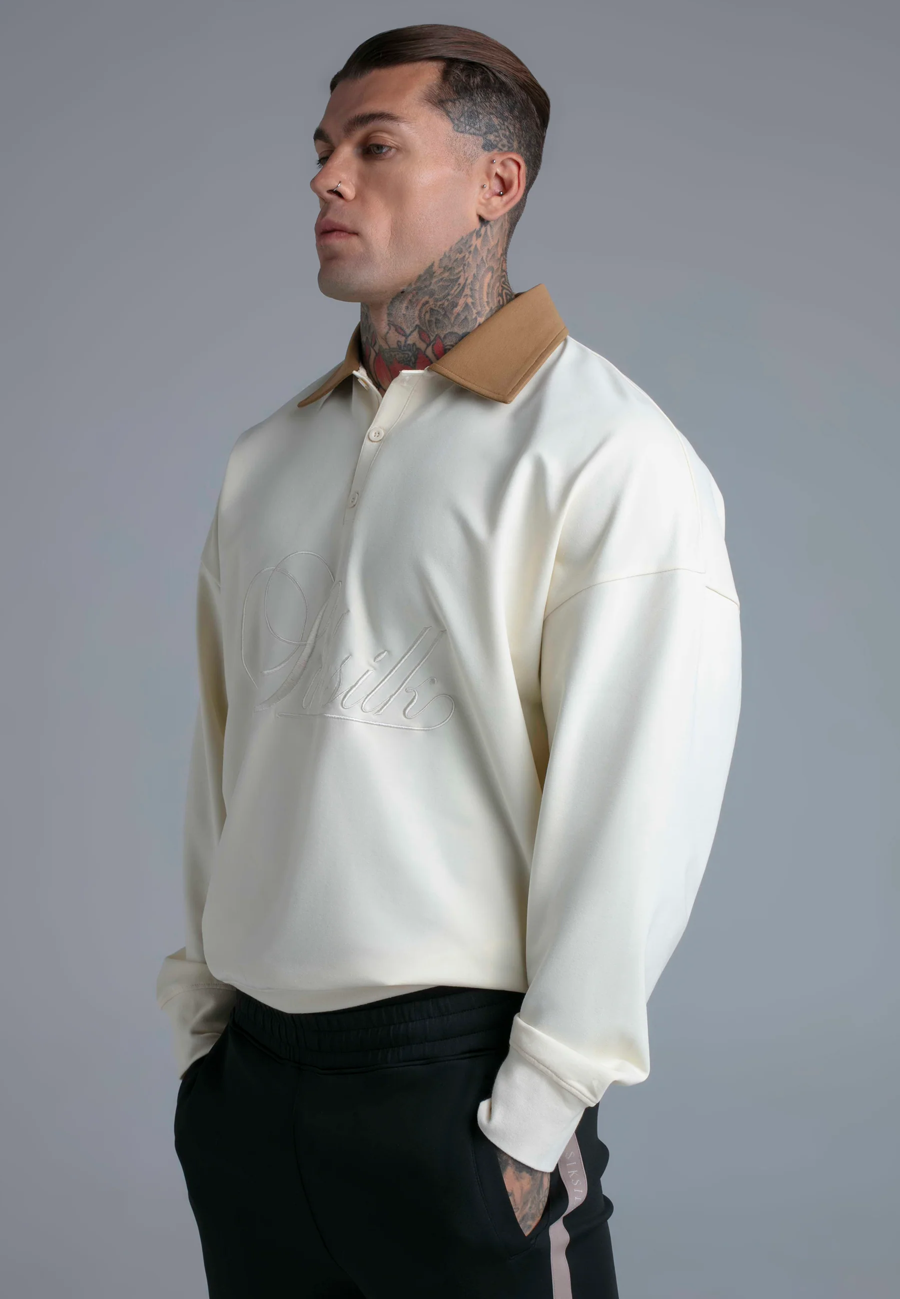 Ecru Polo Sweater - Image 4