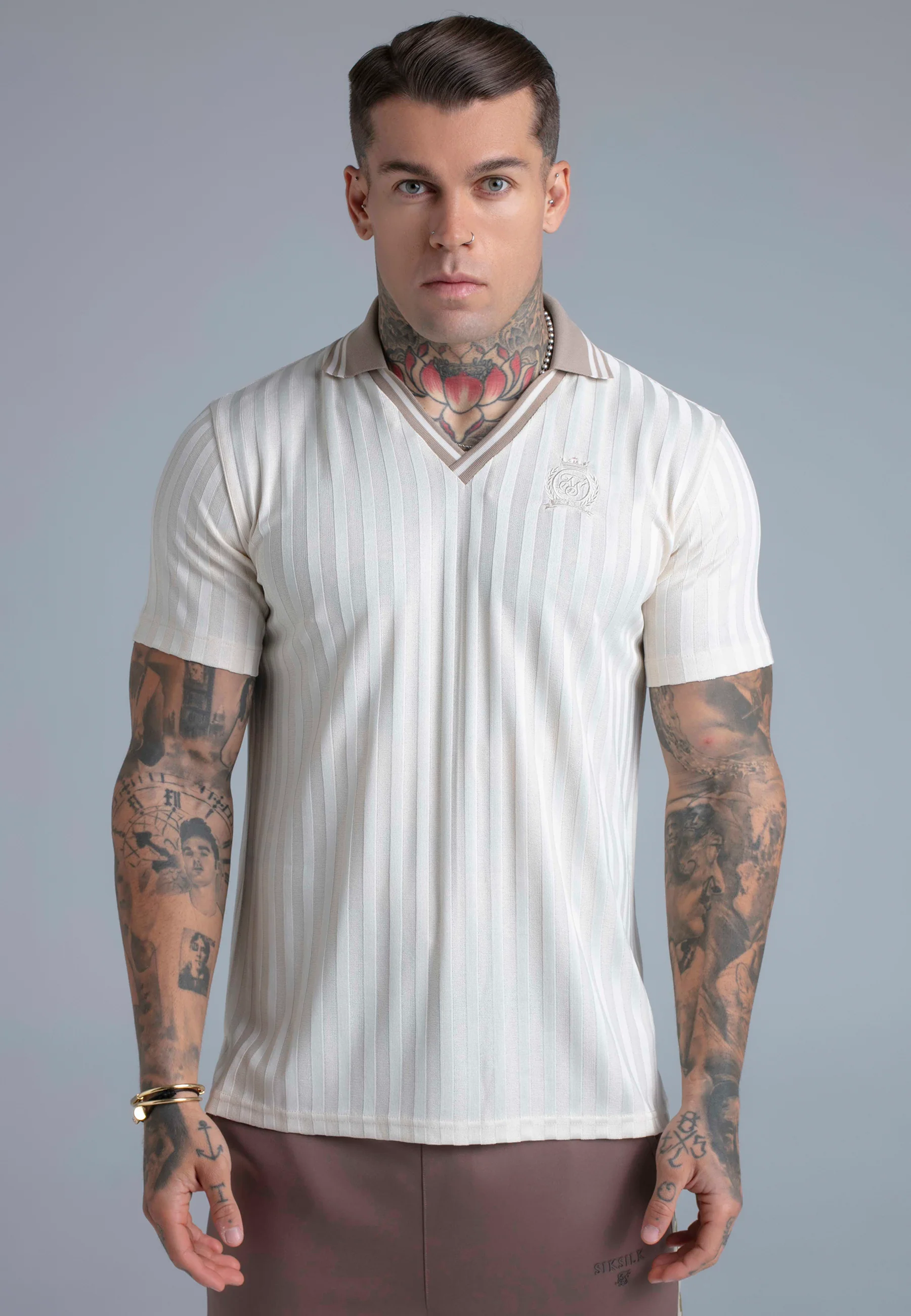 Ecru Polo T-Shirt