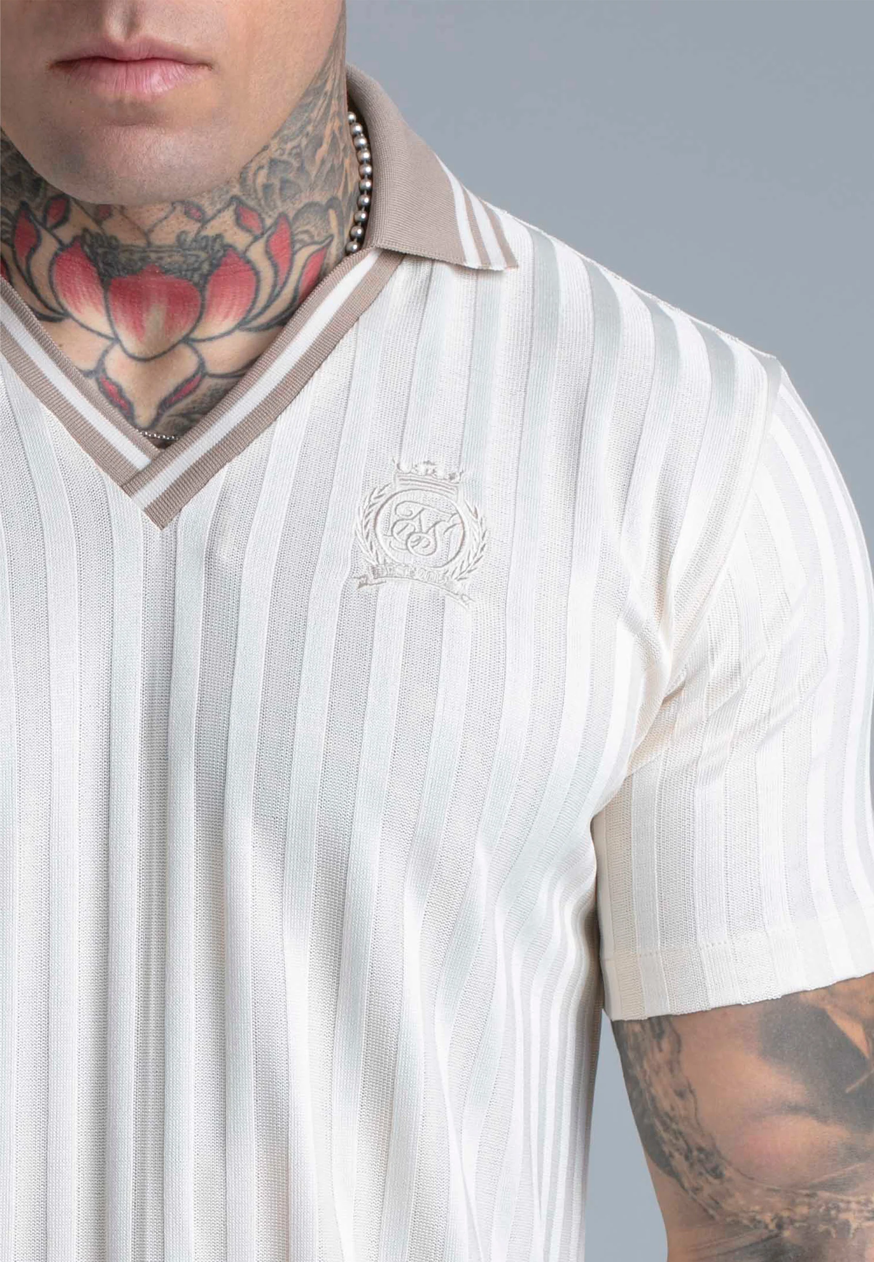 Ecru Polo T-Shirt - Image 2