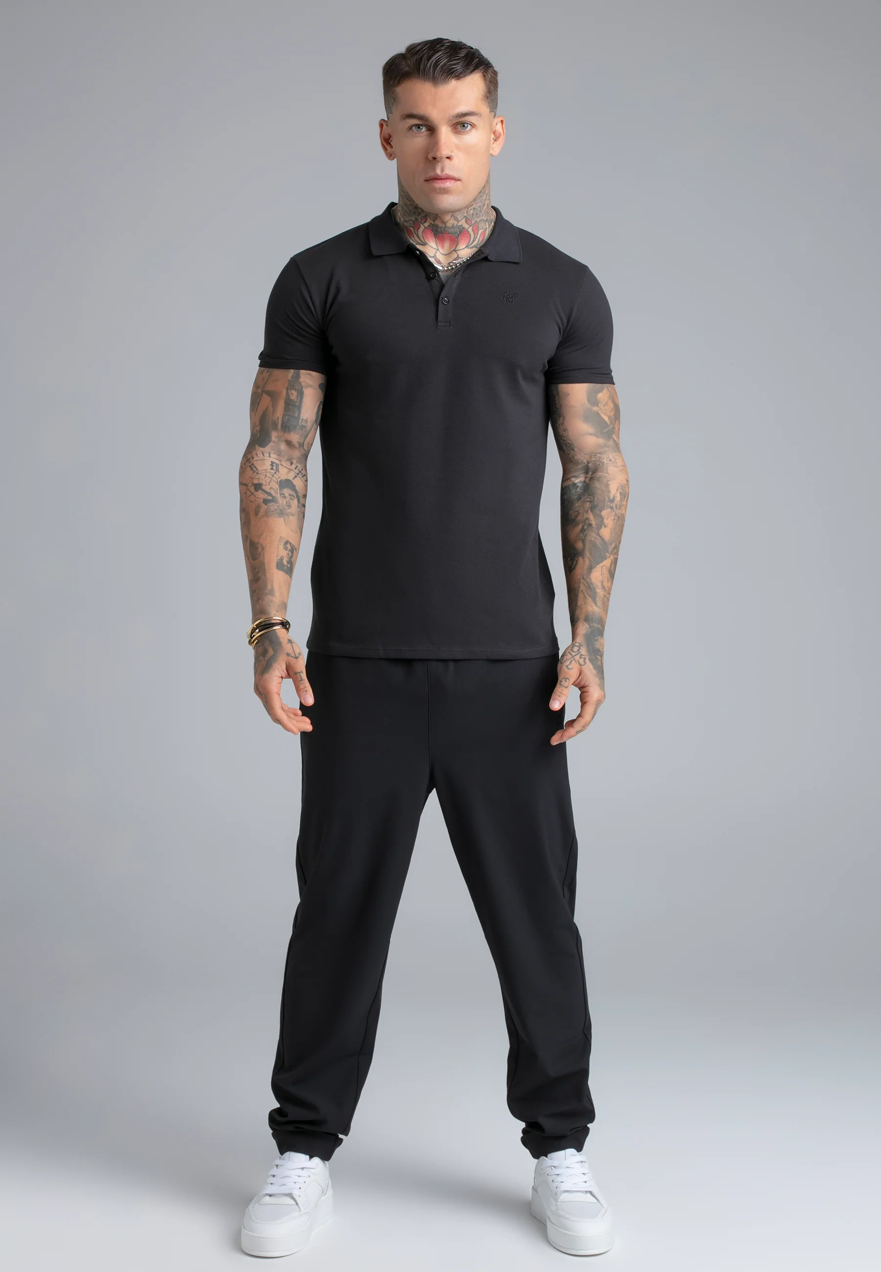 Black Polo T-Shirt - Image 3