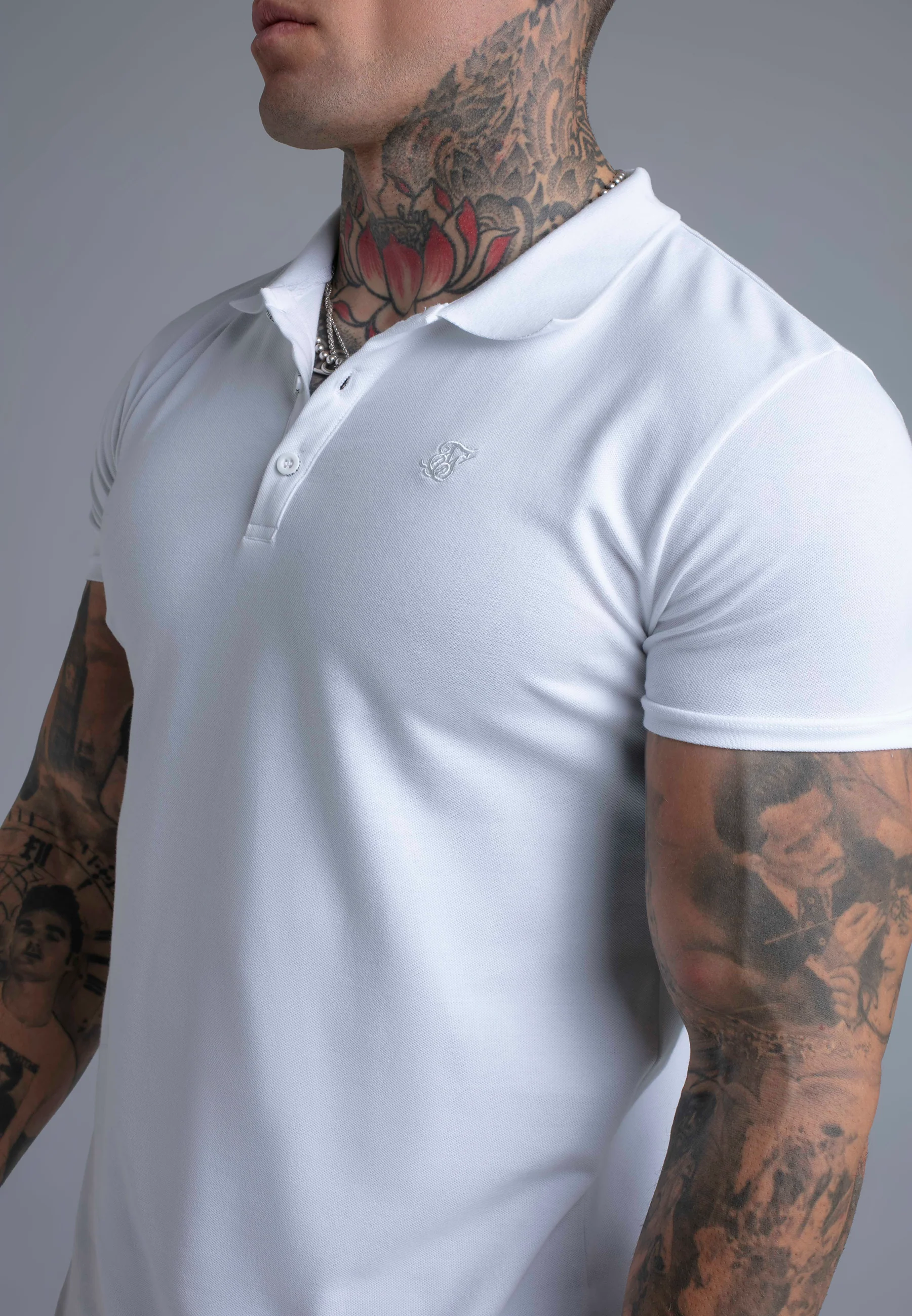 White Polo T-Shirt - Image 2