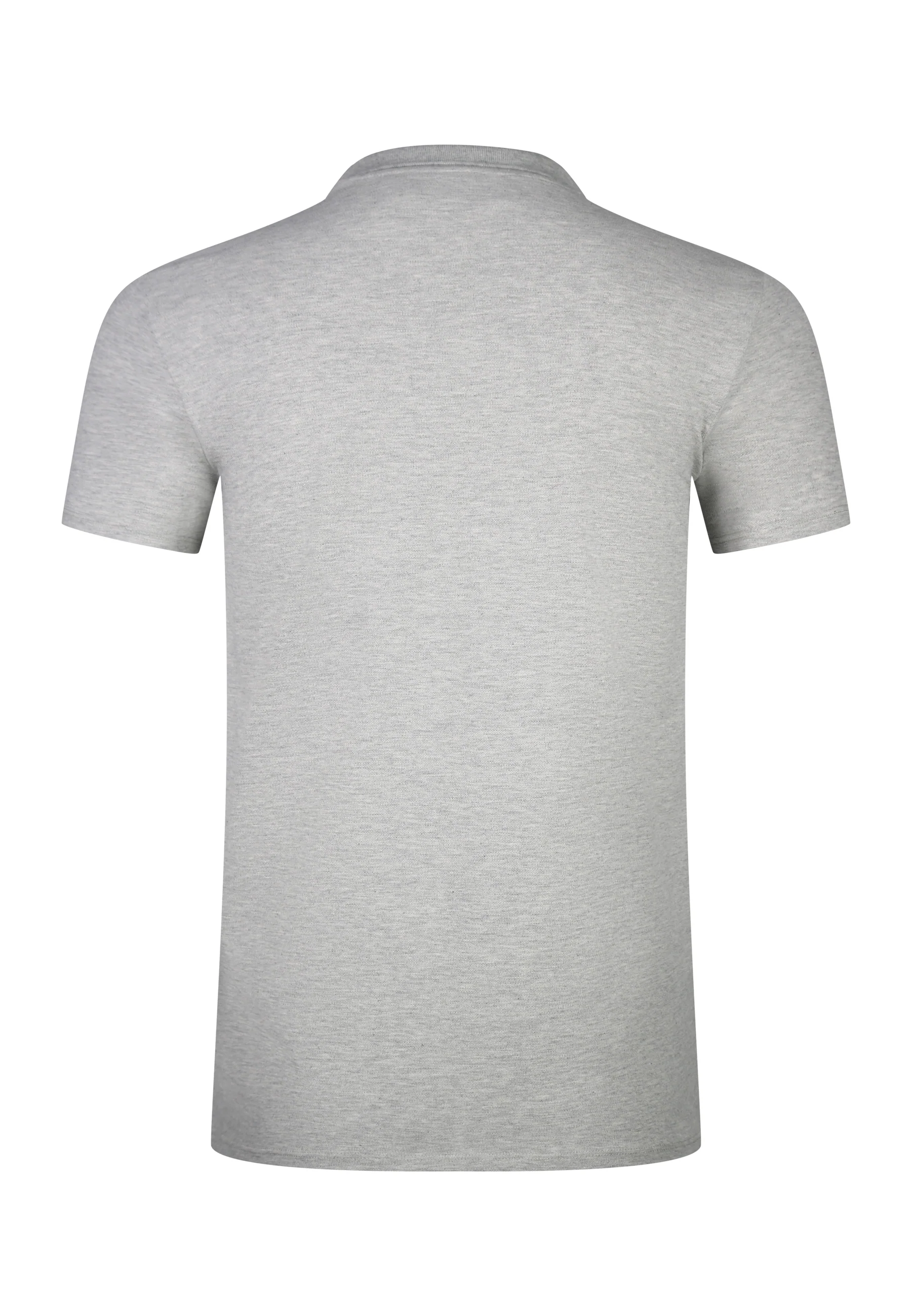 Grey Marl Polo T-Shirt - Image 7