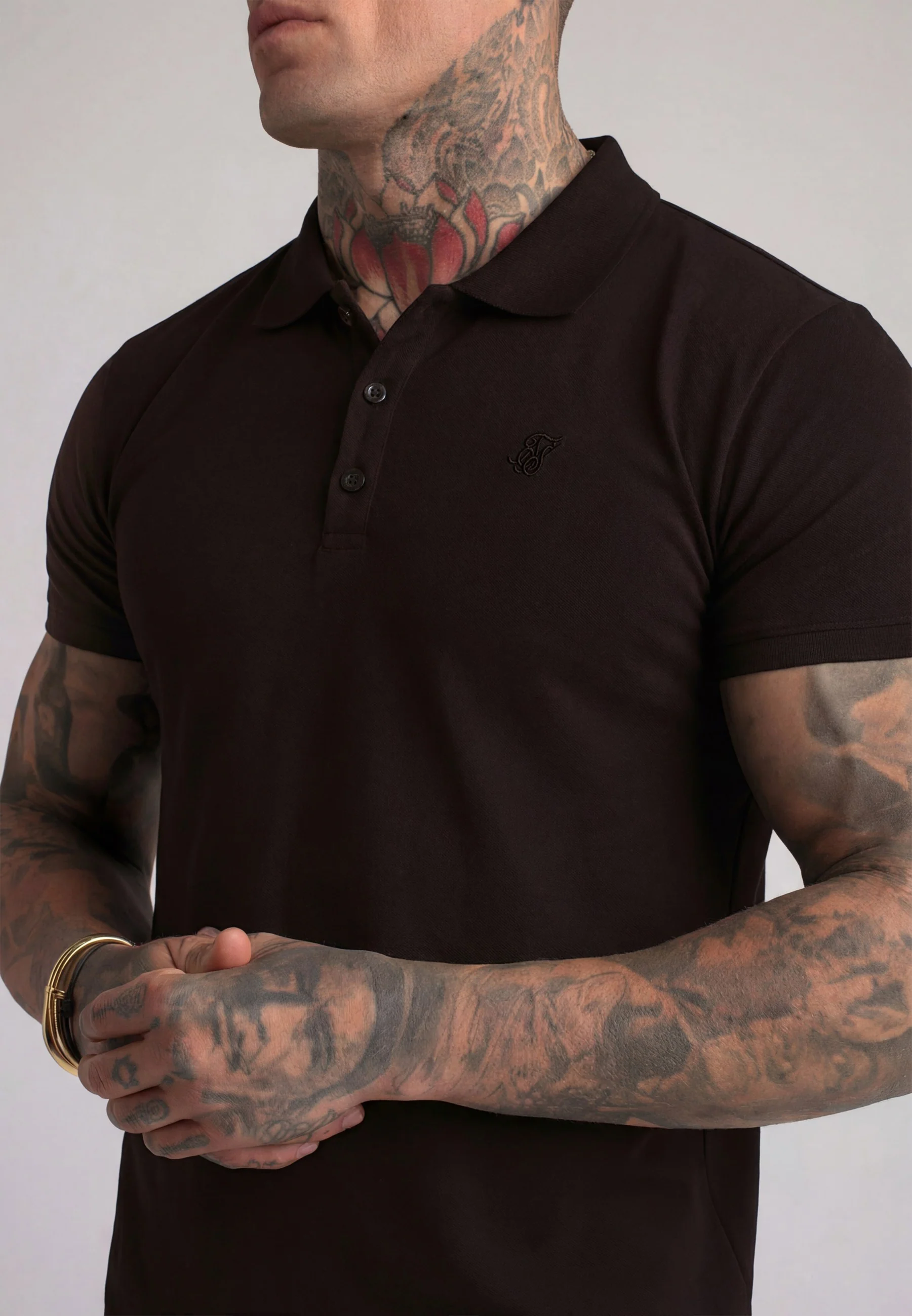 Dark Brown Polo T-Shirt - Image 2