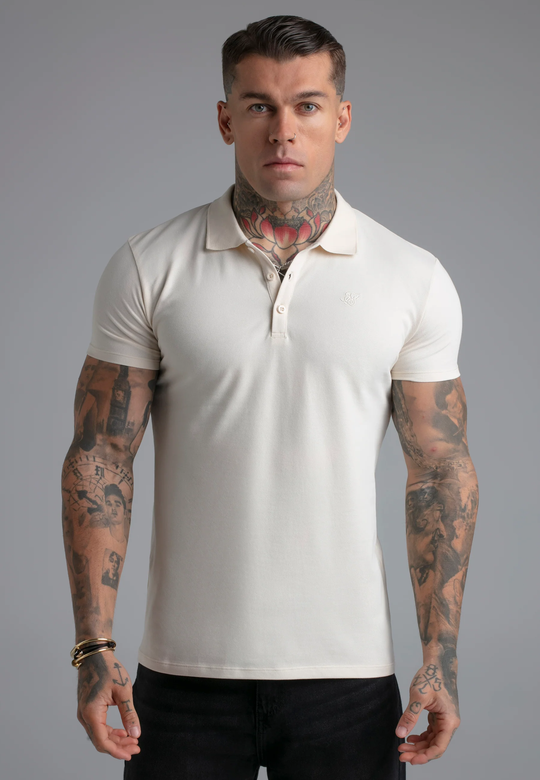 Ecru Polo T-Shirt