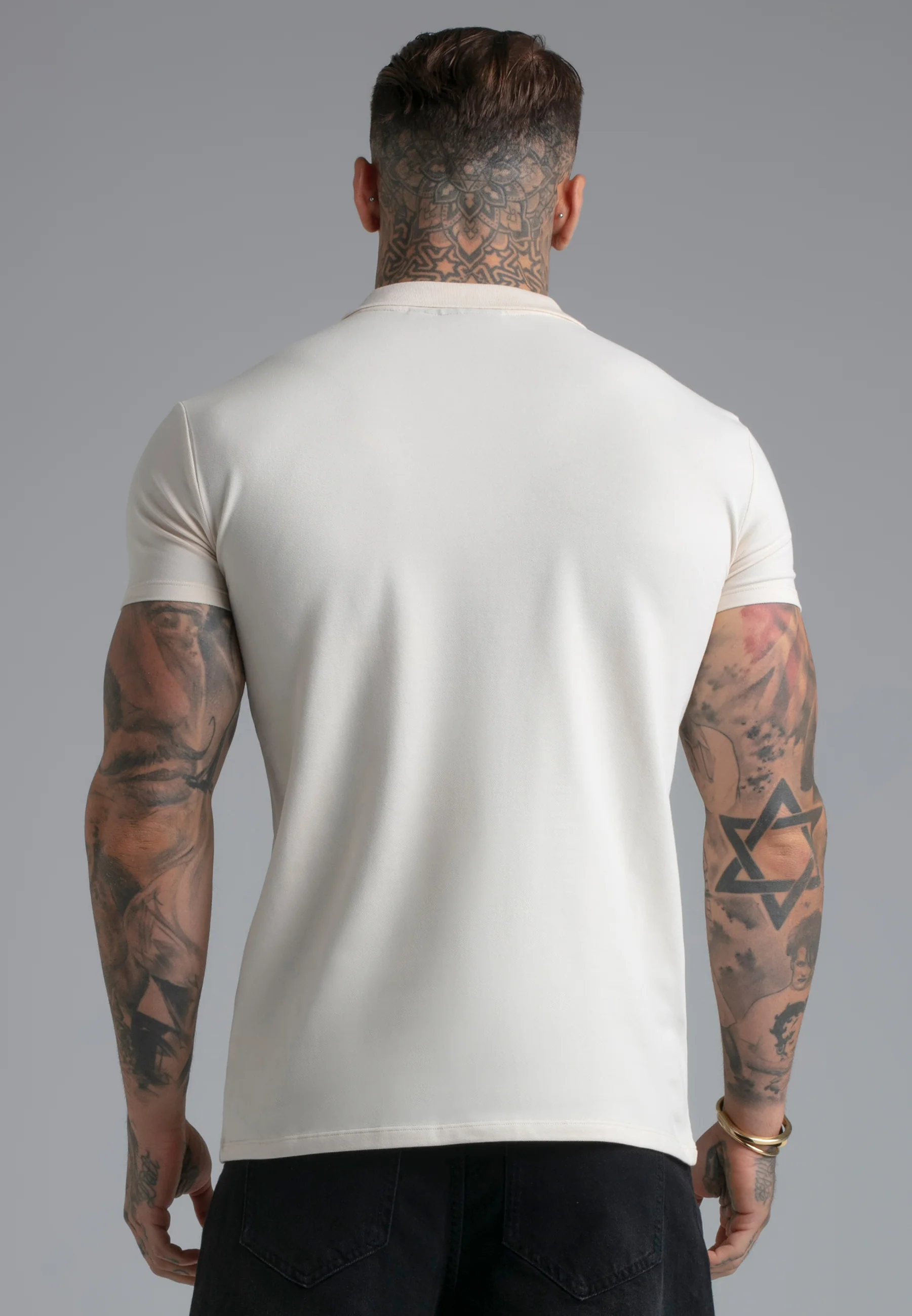 Ecru Polo T-Shirt - Image 5