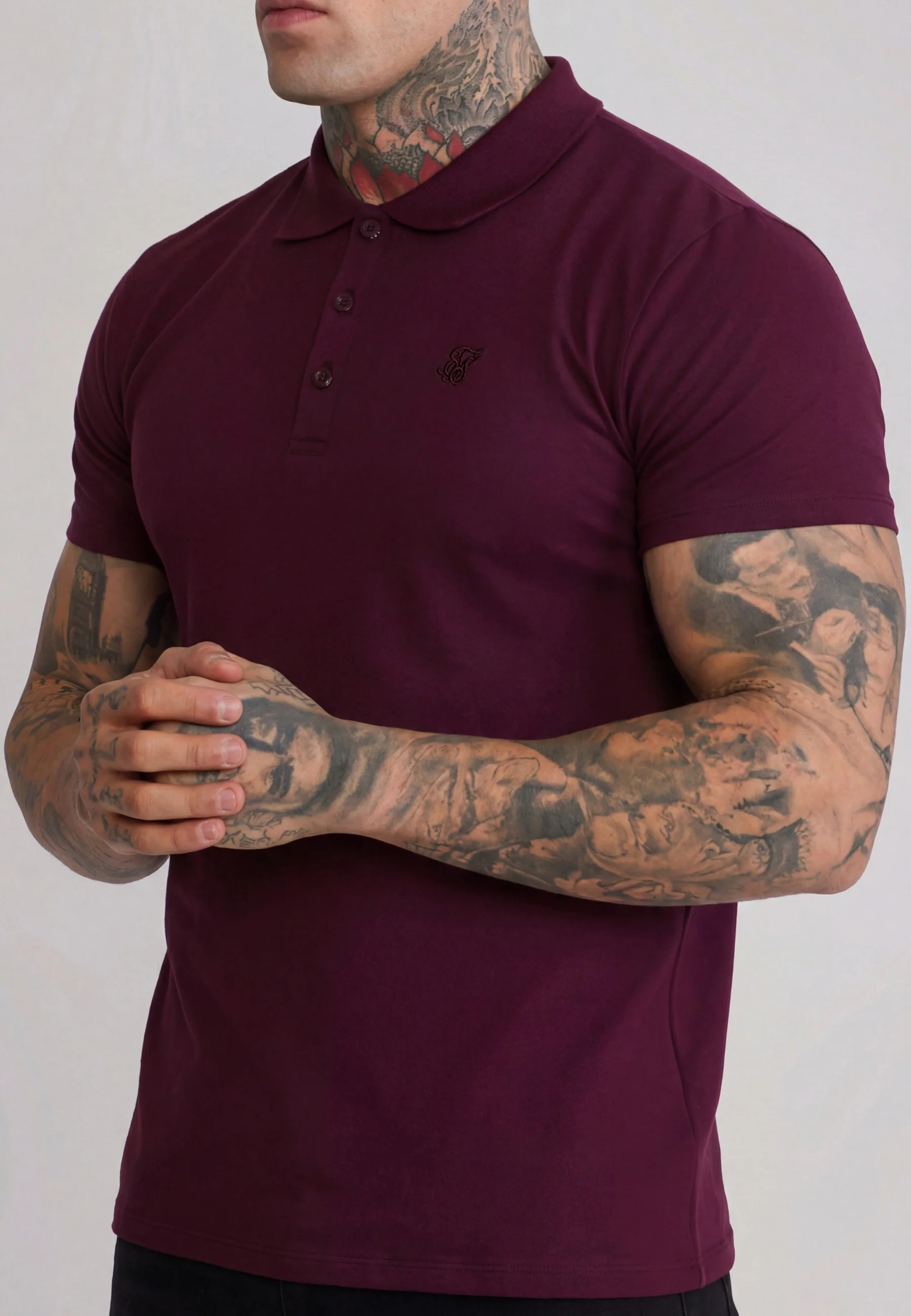 Burgundy Polo T-Shirt - Image 2