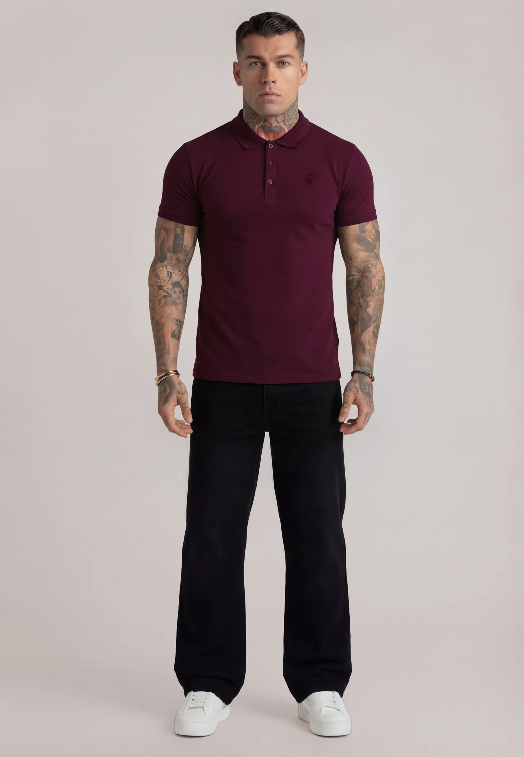 Burgundy Polo T-Shirt - Image 3
