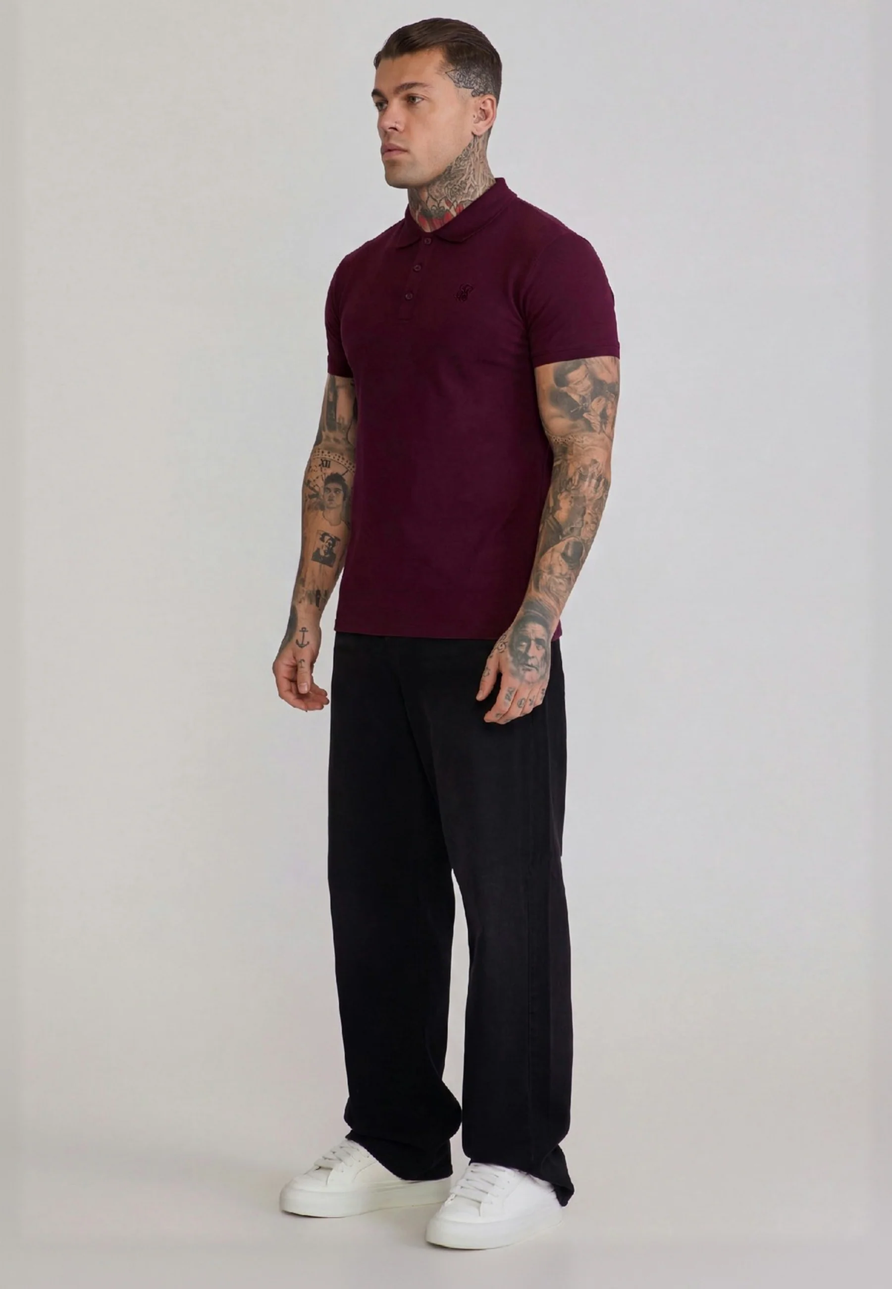 Burgundy Polo T-Shirt - Image 4