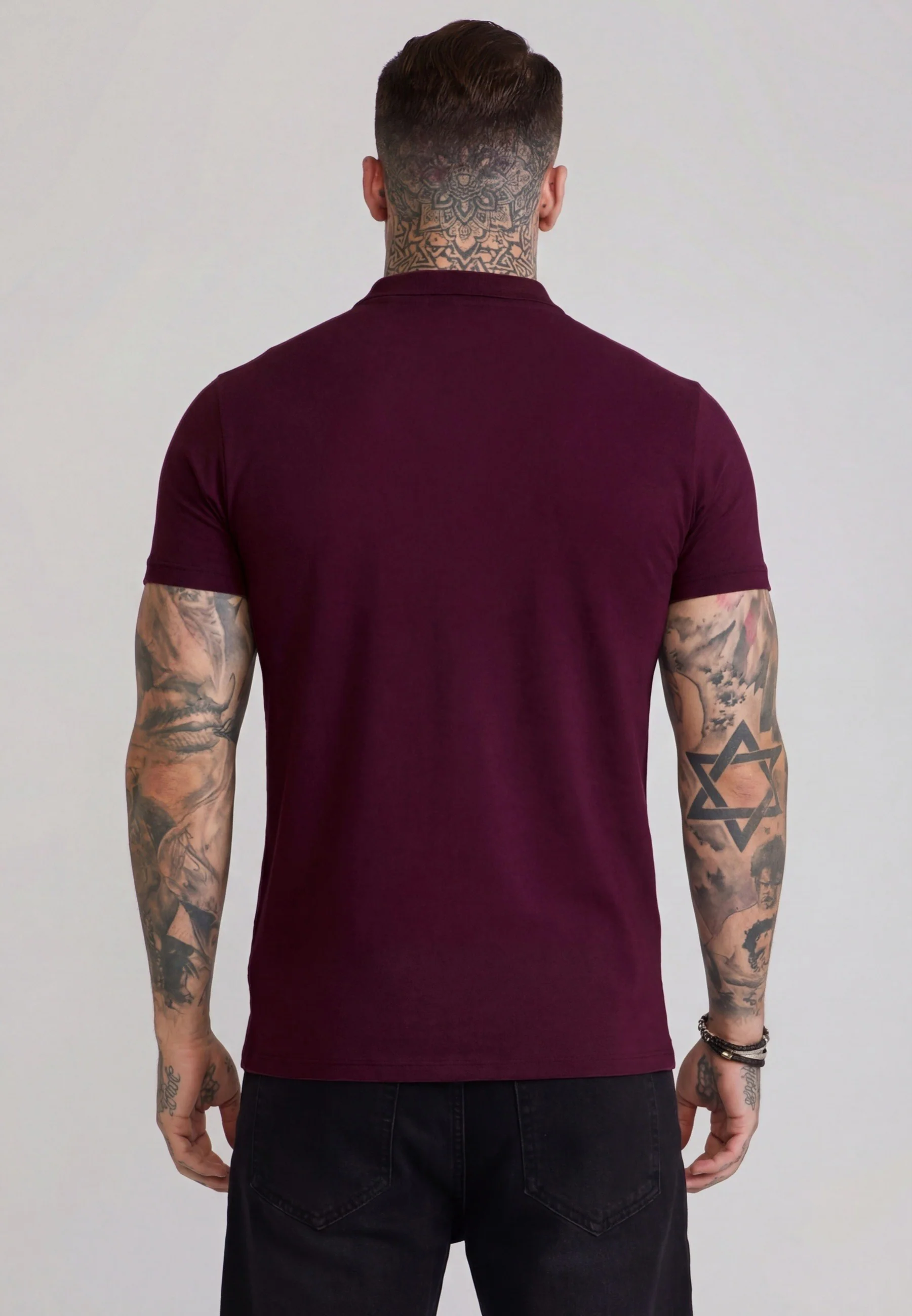 Burgundy Polo T-Shirt - Image 5