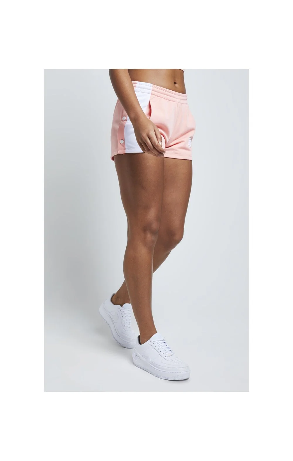 SikSilk Popper Side Shorts – Apricot Blush - Image 3