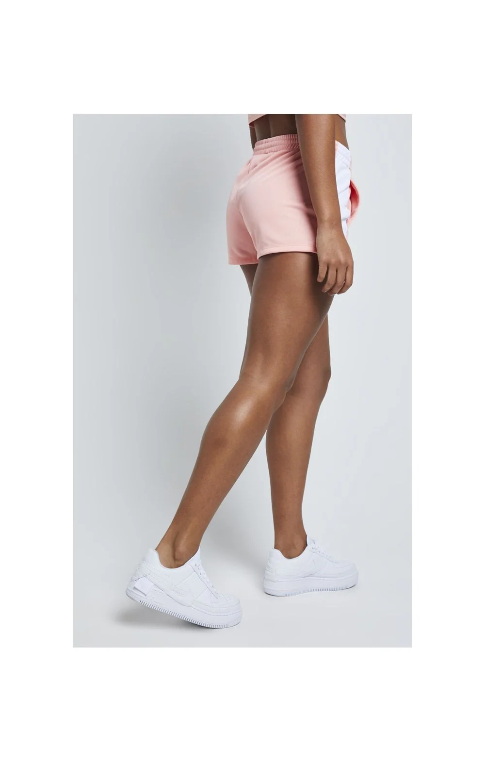 SikSilk Popper Side Shorts – Apricot Blush - Image 4