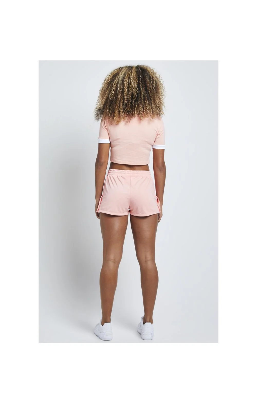 SikSilk Popper Side Shorts – Apricot Blush - Image 6