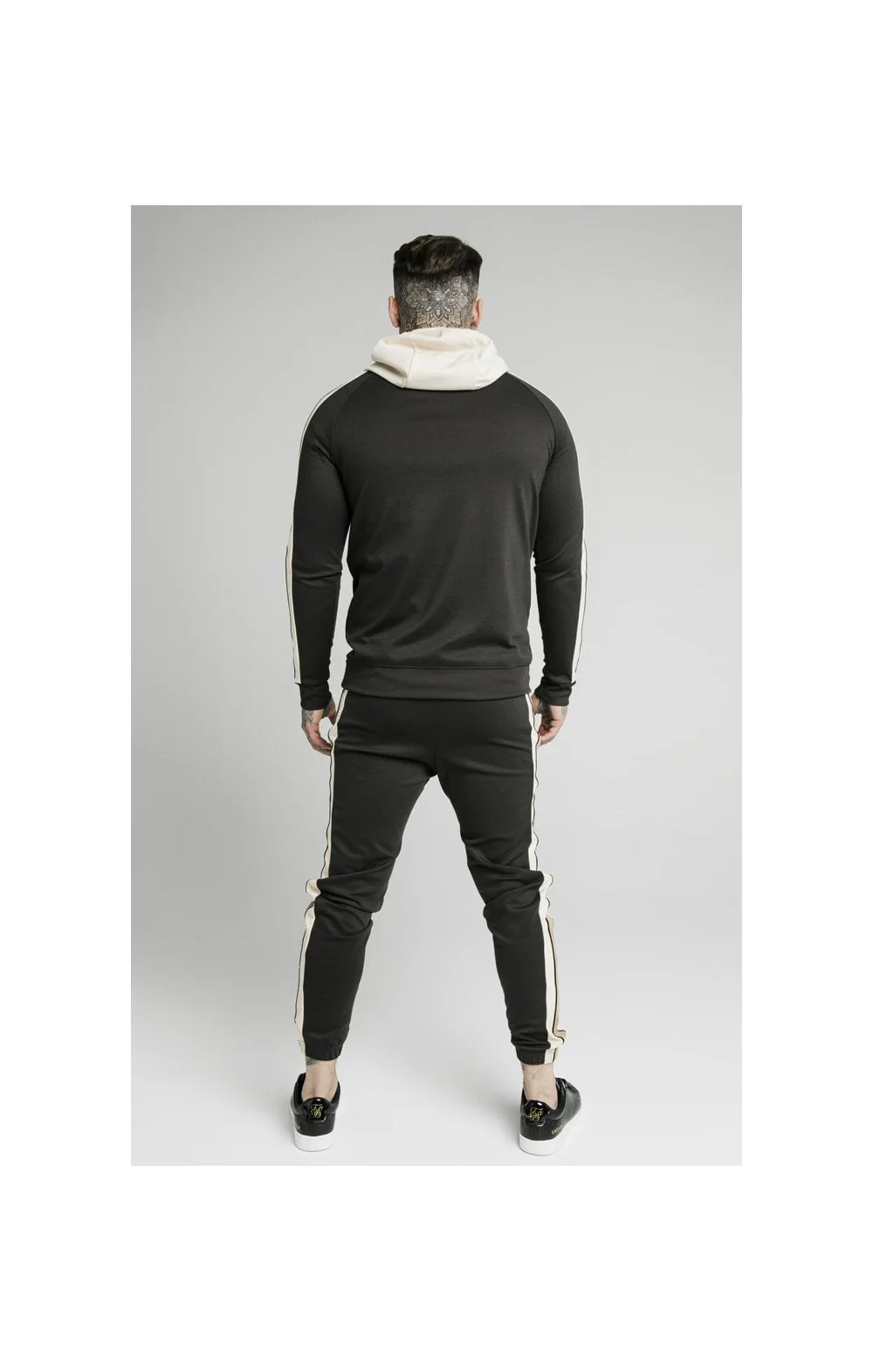 SikSilk Premium Tape Overhead Hoodie - Anthracite - Image 3
