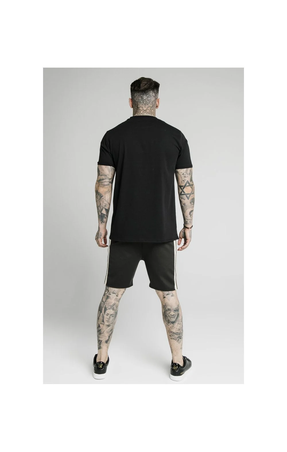 SikSilk Premium Tape Pleated Shorts - Anthracite - Image 7