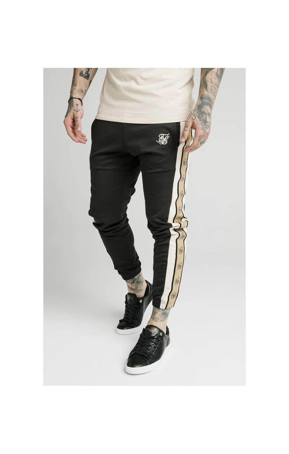 SikSilk Premium Tape Track Pant - Anthracite
