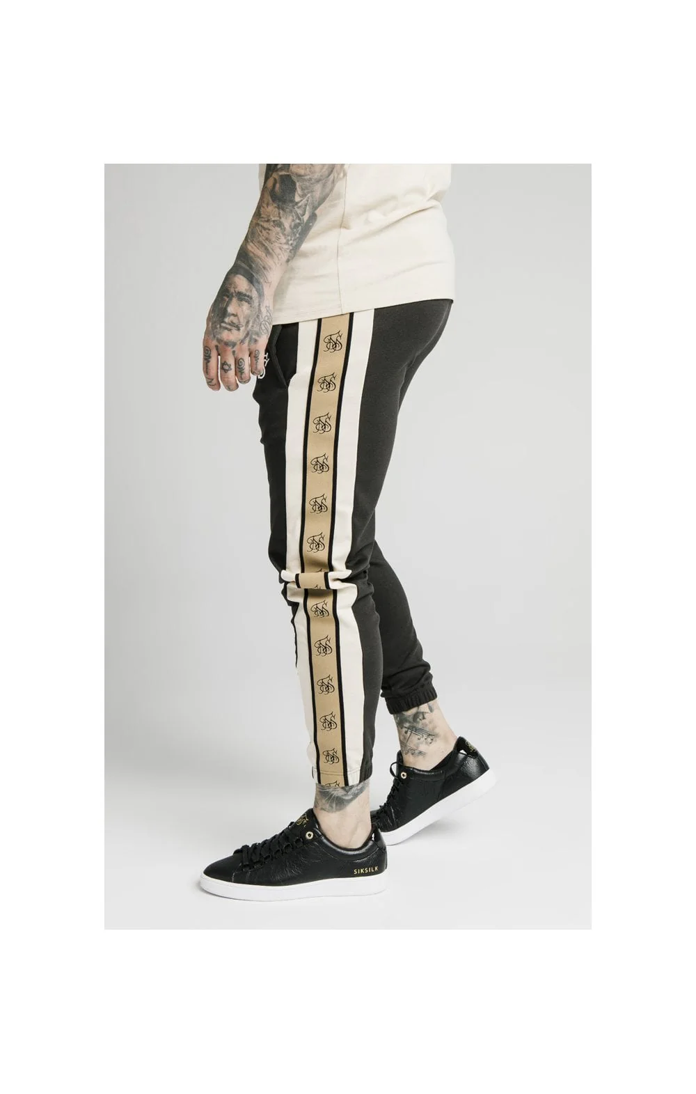 SikSilk Premium Tape Track Pant - Anthracite - Image 2