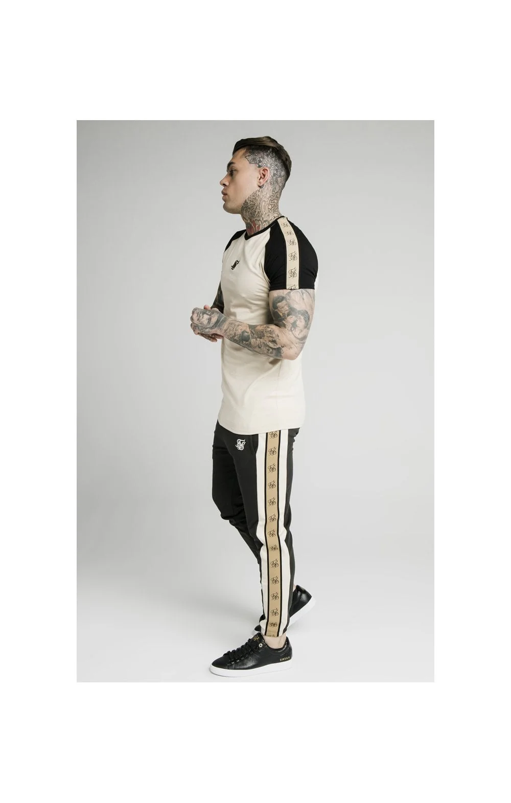 SikSilk Premium Tape Track Pant - Anthracite - Image 4