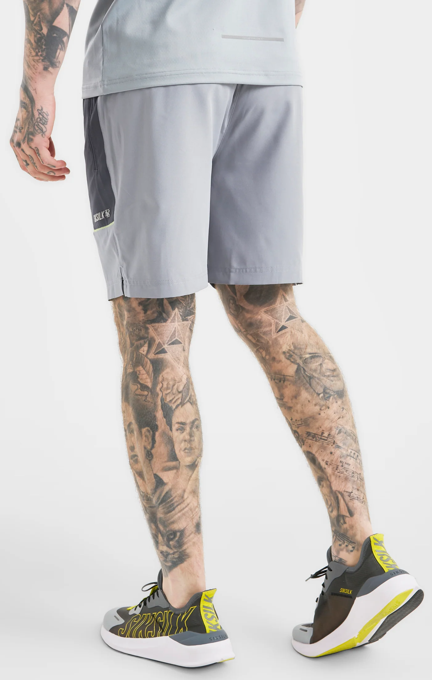 Grey Sports Marl Woven Short - Image 4