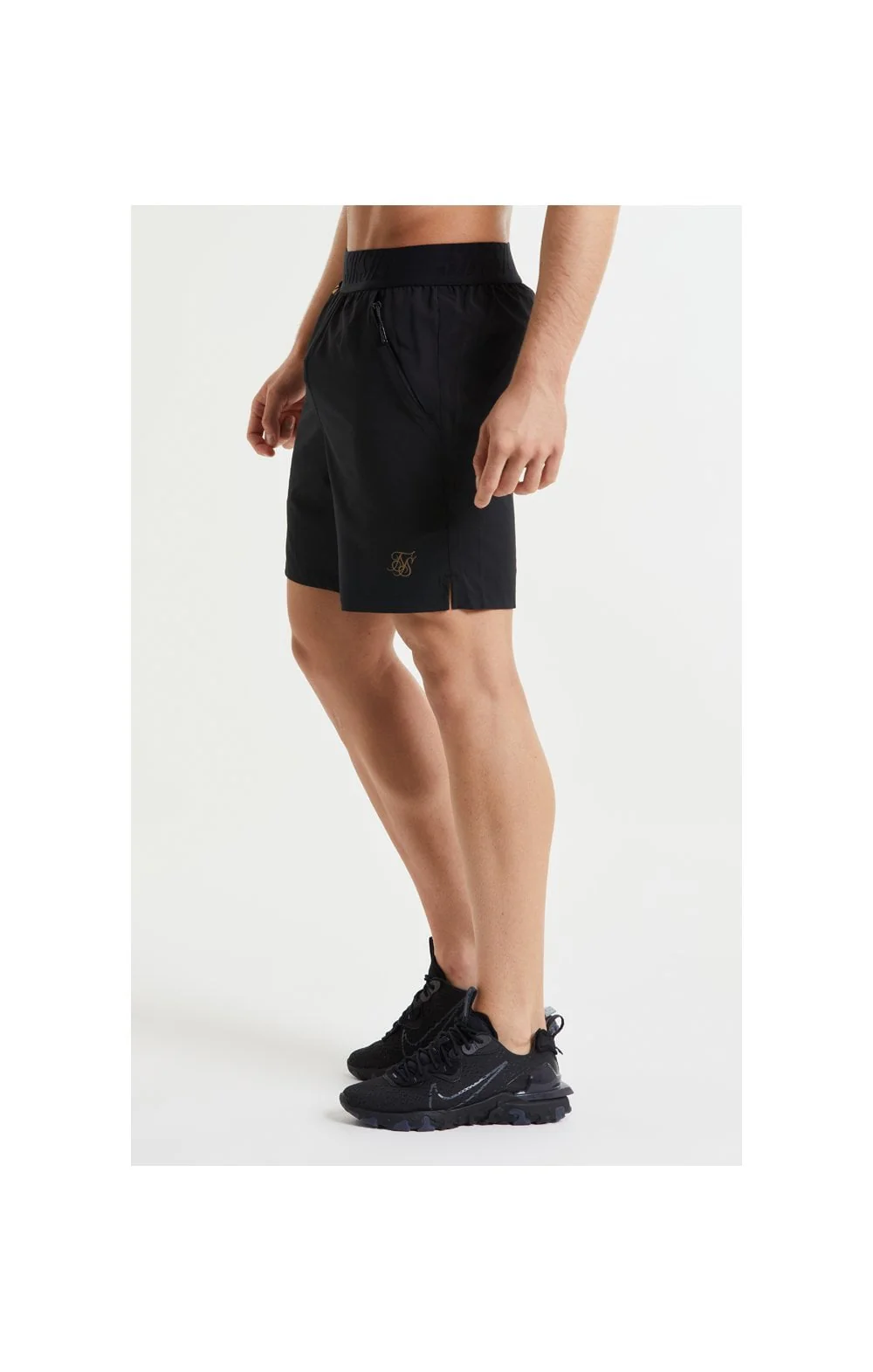 SikSilk Pressure Woven Long Shorts - Black - Image 3
