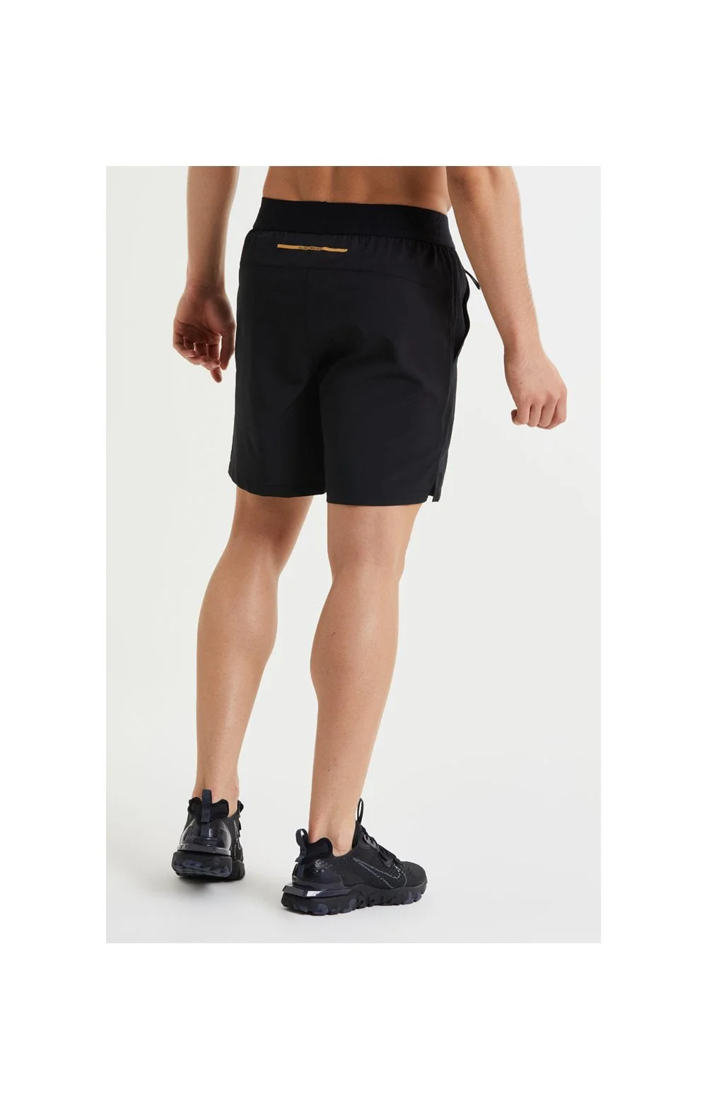 SikSilk Pressure Woven Long Shorts - Black - Image 4