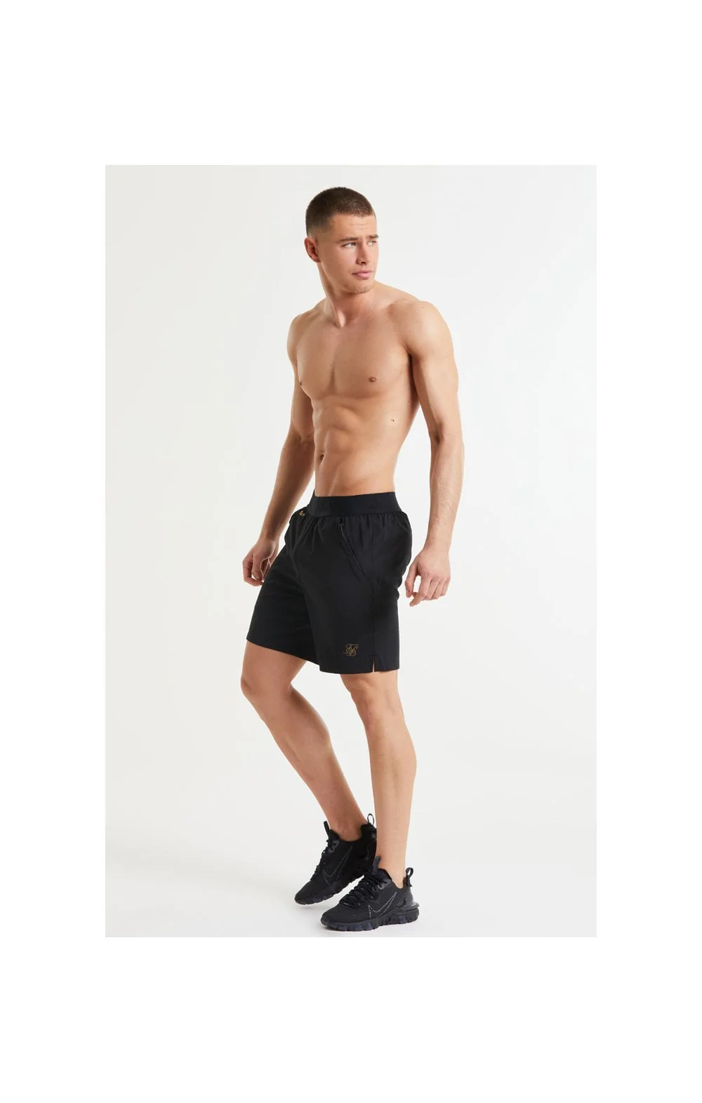 SikSilk Pressure Woven Long Shorts - Black - Image 6