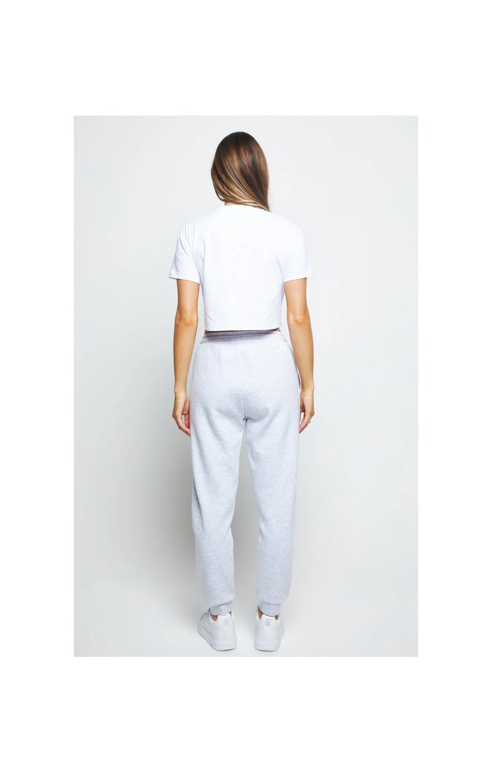 SikSilk Prestige Crop Top - White - Image 6