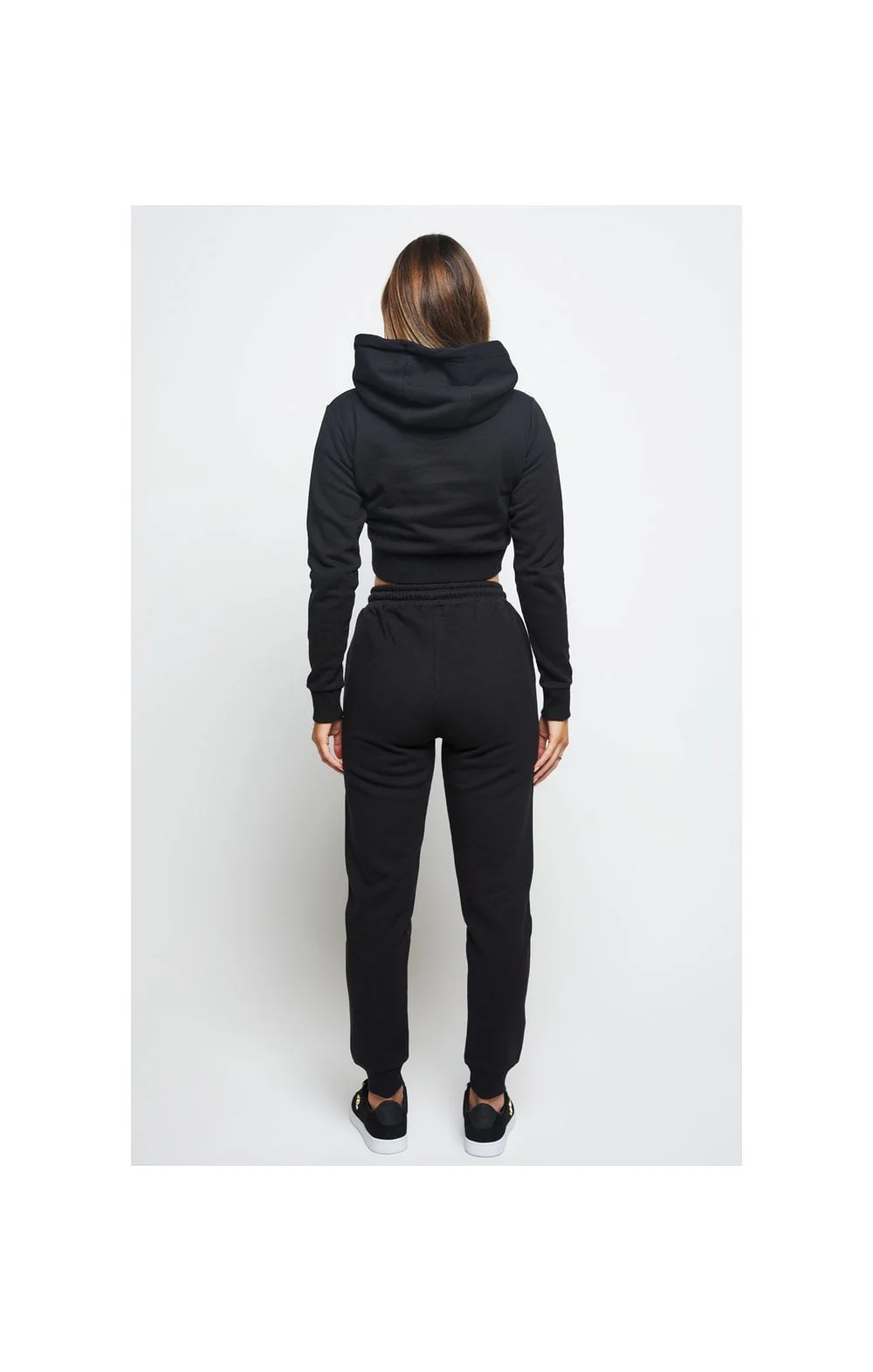 SikSilk Prestige Cropped Hoodie - Black - Image 8